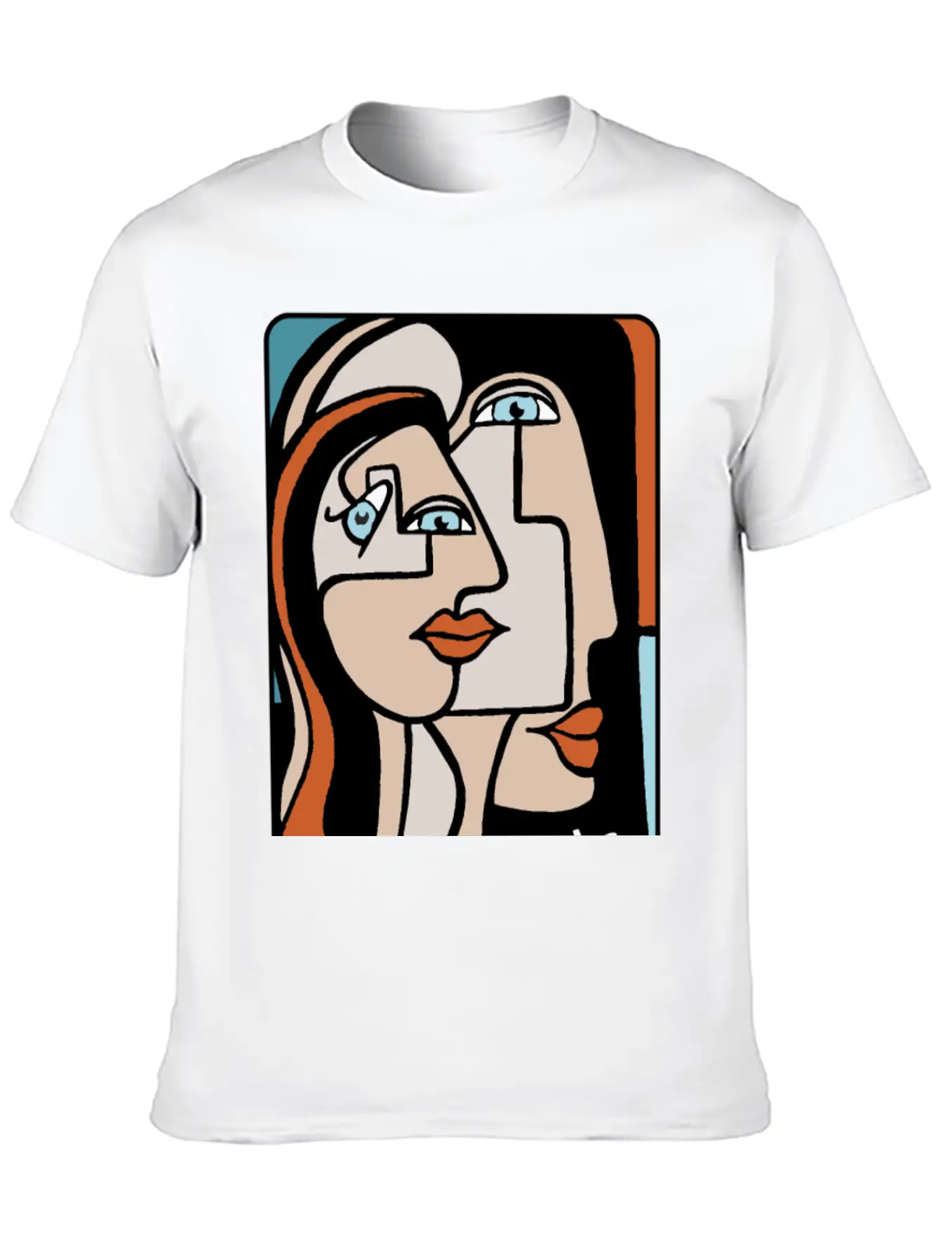 Abstract Paint Woman Unisex Cotton Tee – Relaxed Fit For Any Occasion