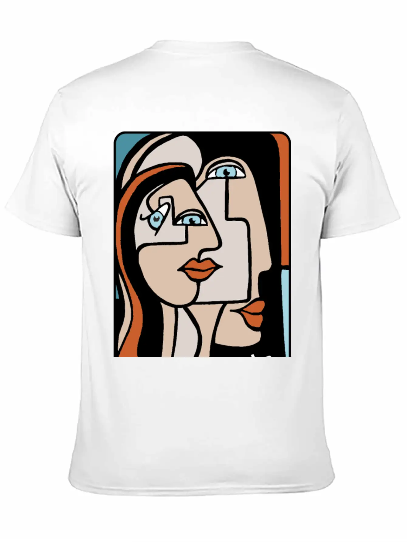 Abstract Paint Woman Unisex Cotton Tee – Relaxed Fit For Any Occasion