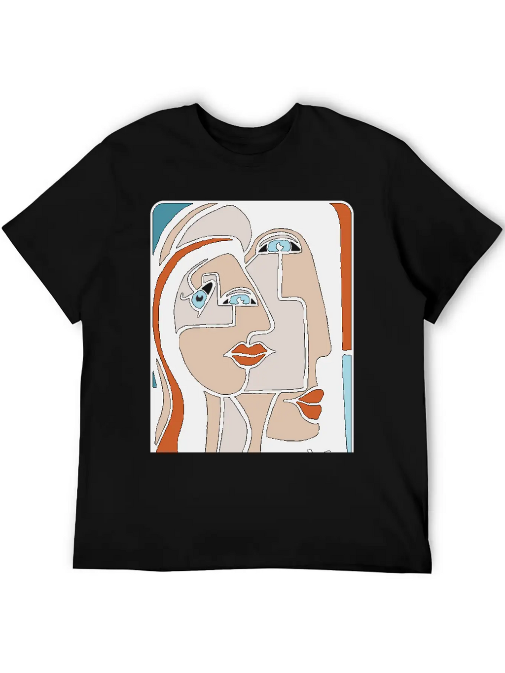 Abstract Paint Woman Unisex Cotton Tee – Relaxed Fit For Any Occasion