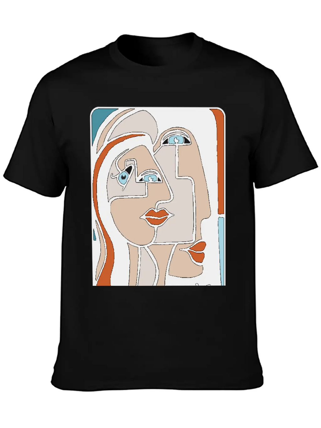 Abstract Paint Woman Unisex Cotton Tee – Relaxed Fit For Any Occasion