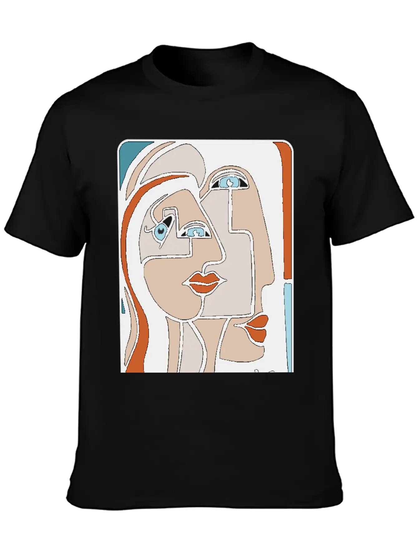 Abstract Paint Woman Unisex Cotton Tee – Relaxed Fit For Any Occasion