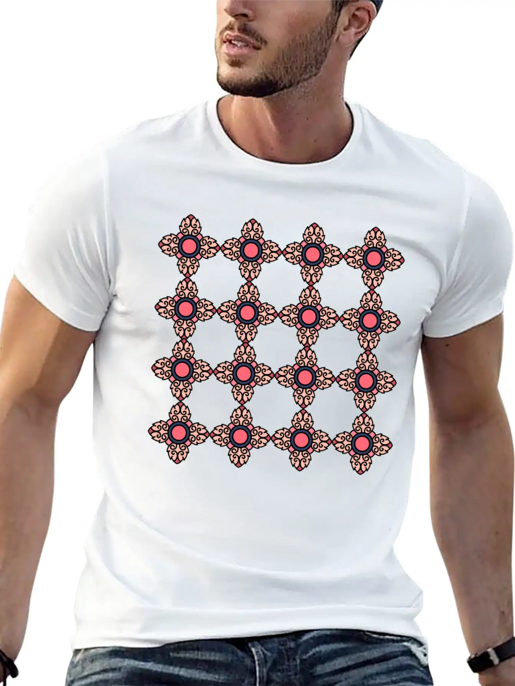 Abstract Pattern Unisex Casual T-Shirt – Clean Design For Daily Comfort