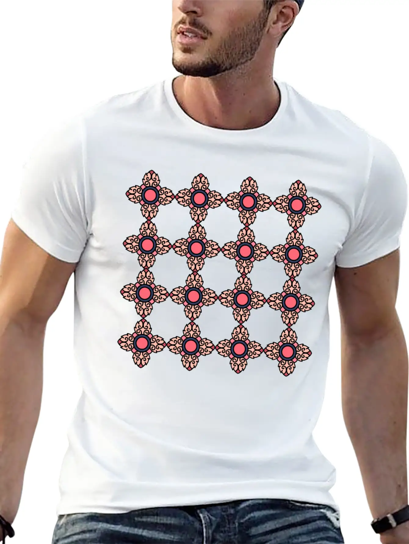 Abstract Pattern Unisex Casual T-Shirt – Clean Design For Daily Comfort