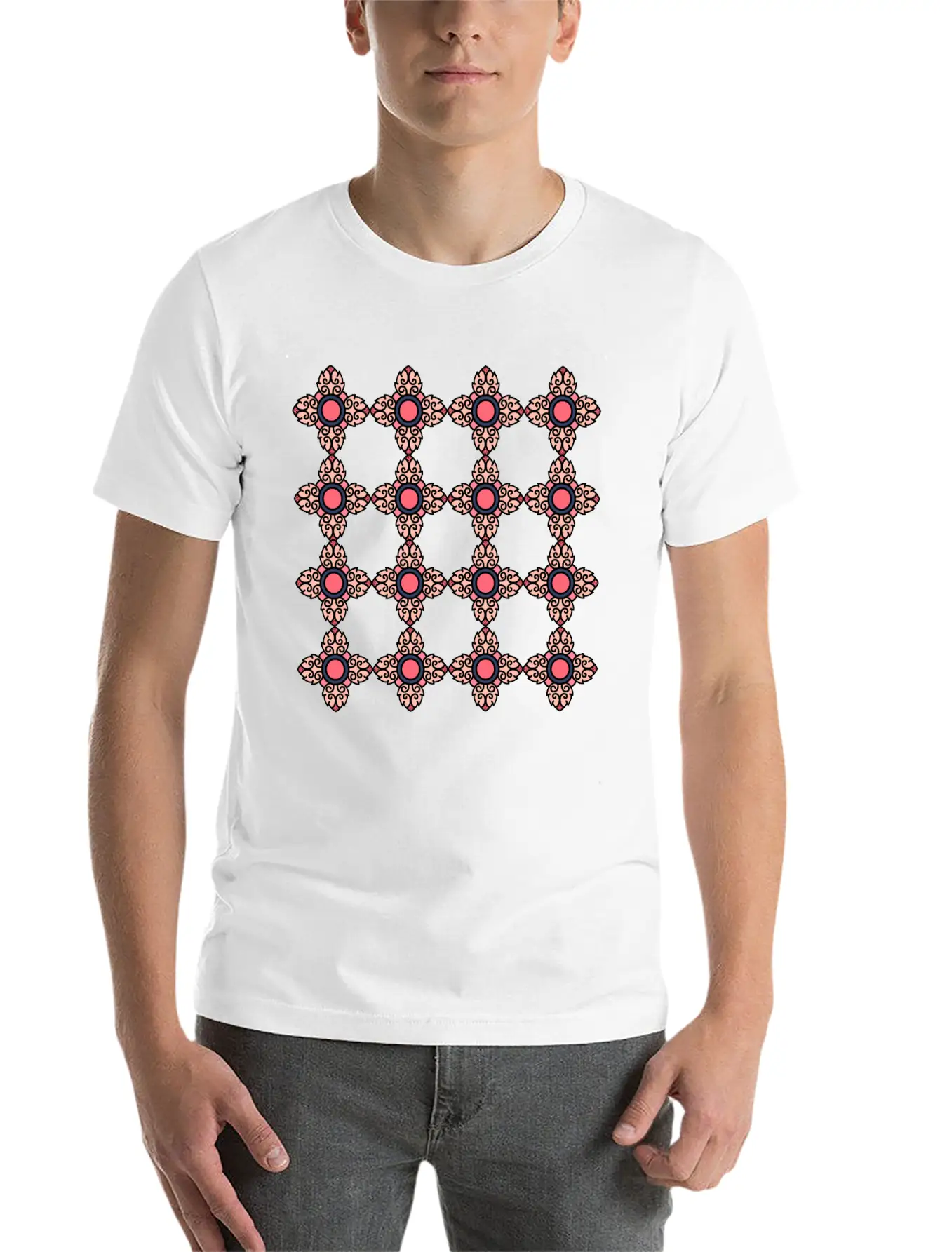 Abstract Pattern Unisex Casual T-Shirt – Clean Design For Daily Comfort
