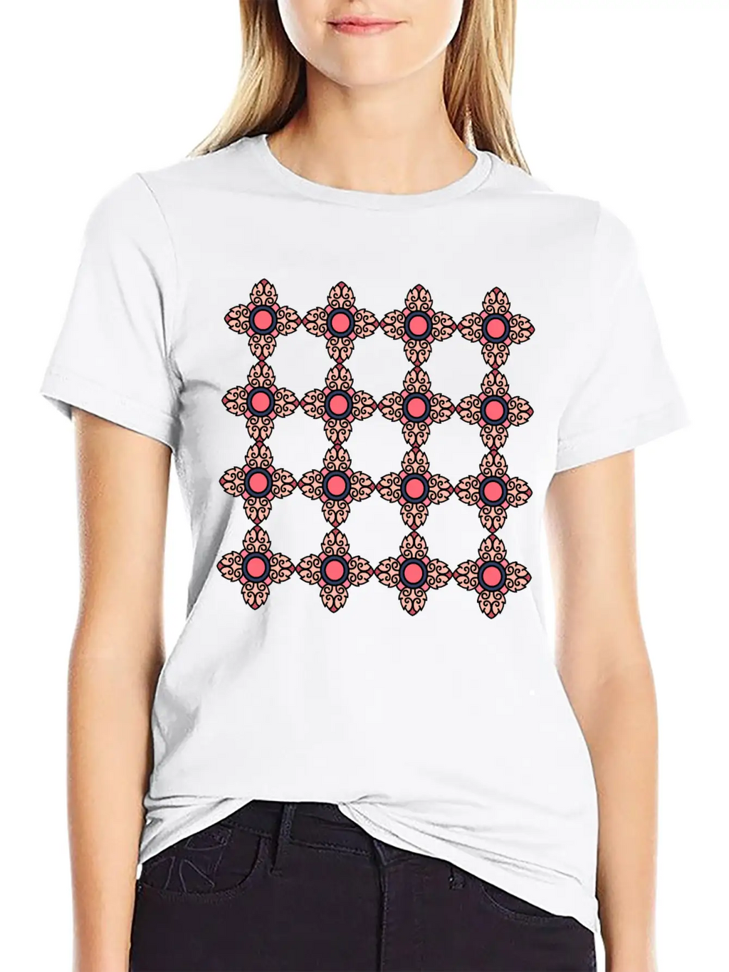 Abstract Pattern Unisex Casual T-Shirt – Clean Design For Daily Comfort