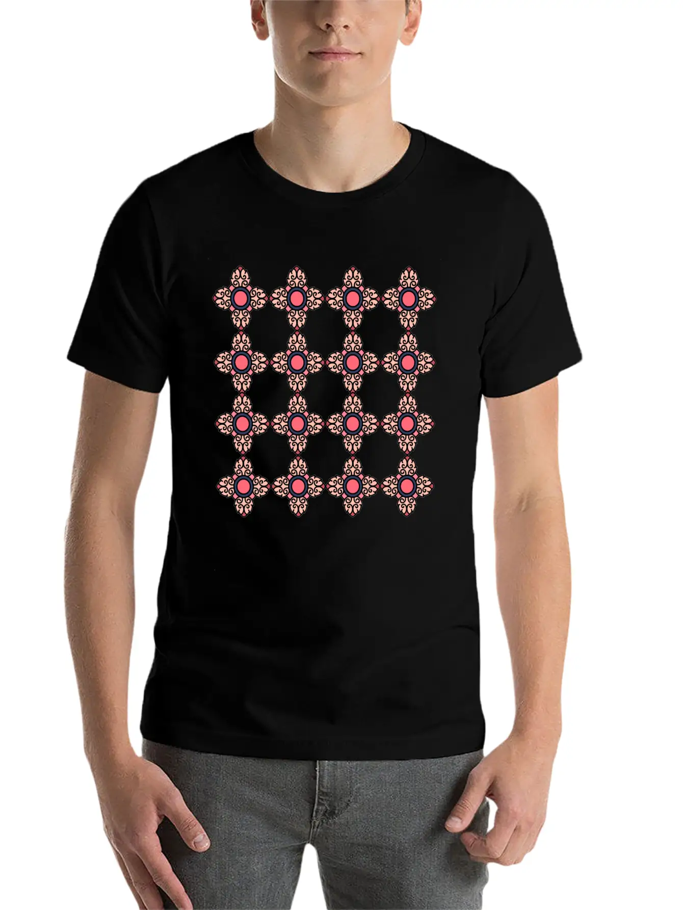Abstract Pattern Unisex Casual T-Shirt – Clean Design For Daily Comfort