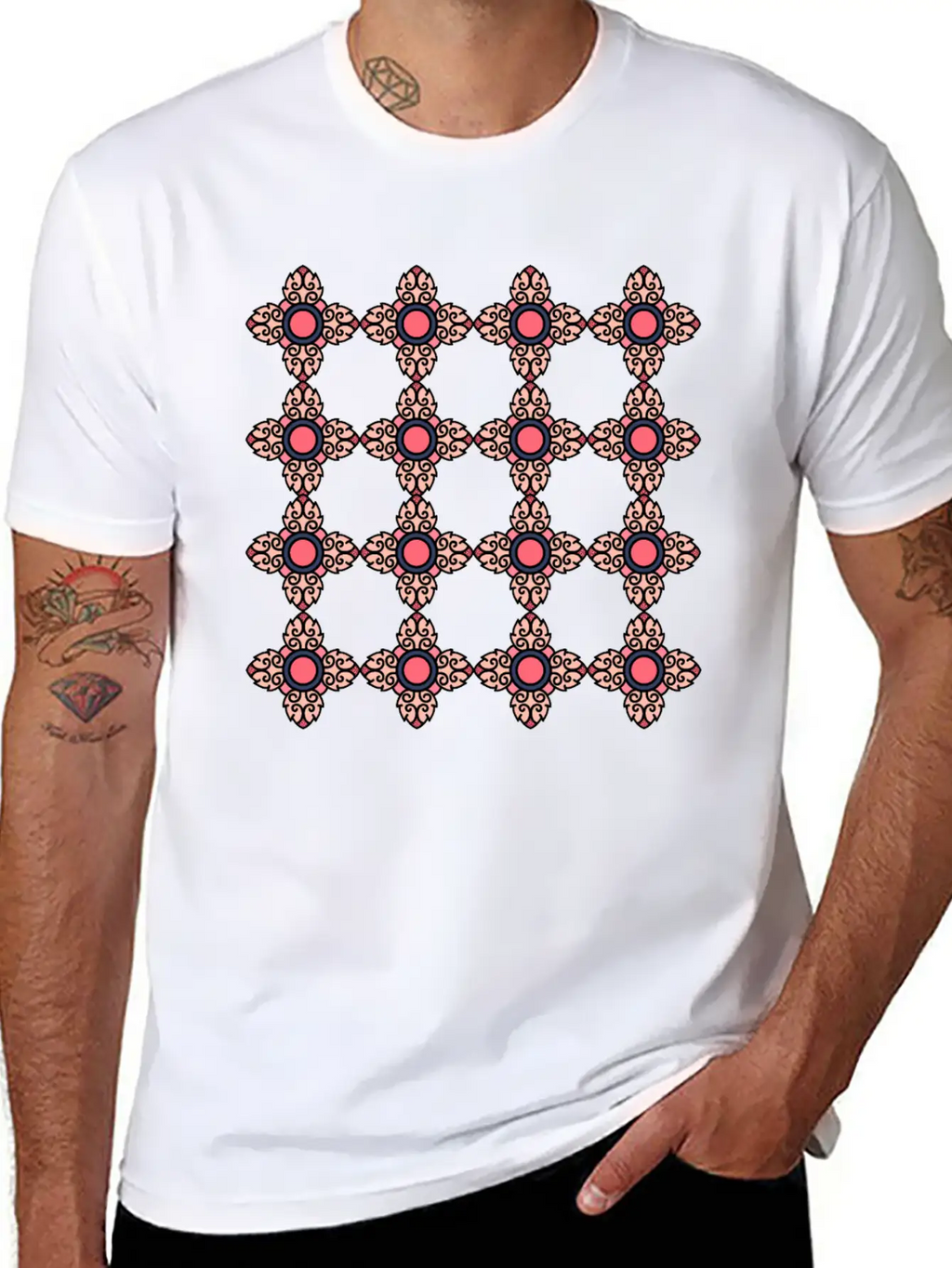 Abstract Pattern Unisex Casual T-Shirt – Clean Design For Daily Comfort