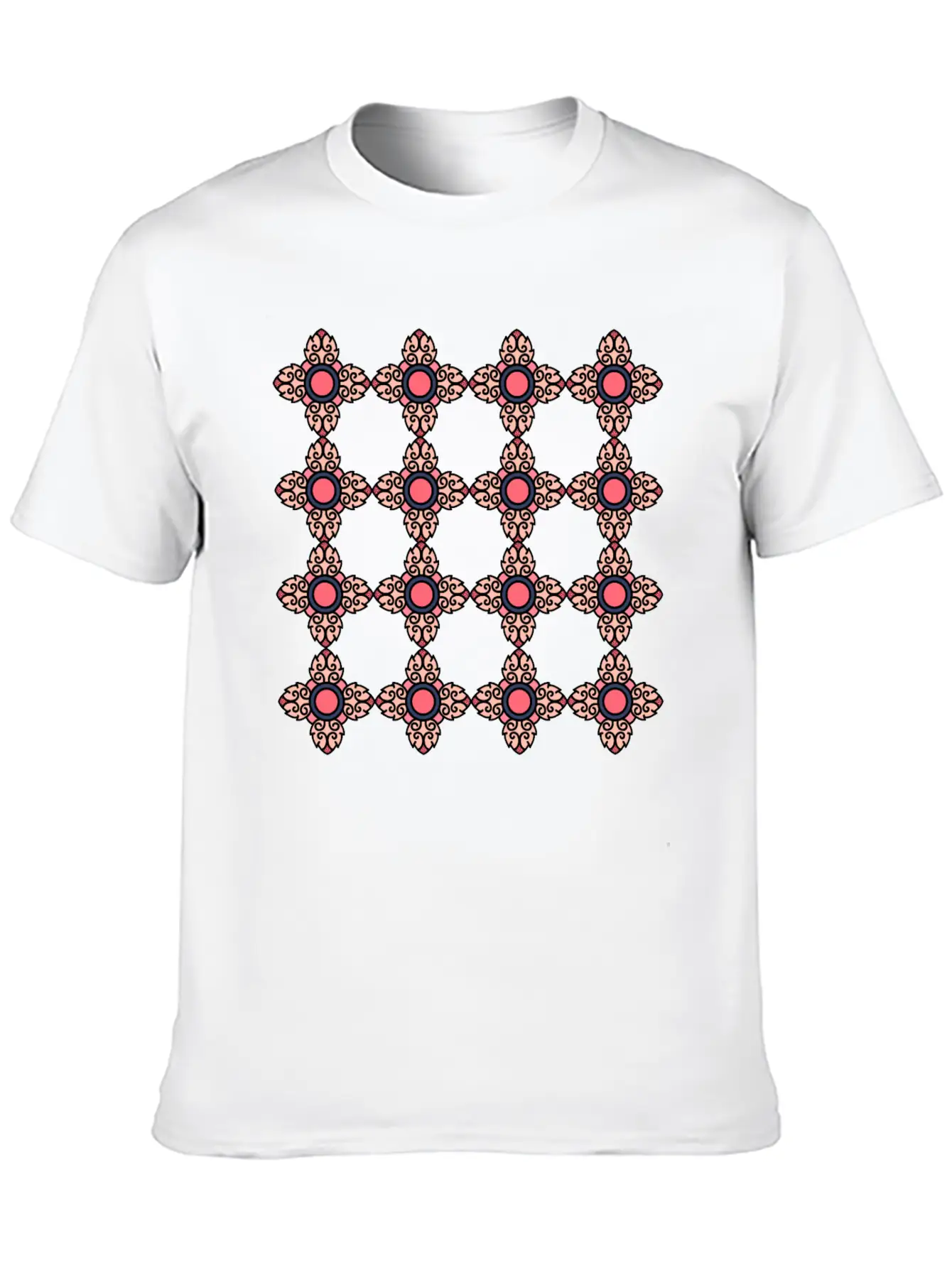 Abstract Pattern Unisex Casual T-Shirt – Clean Design For Daily Comfort