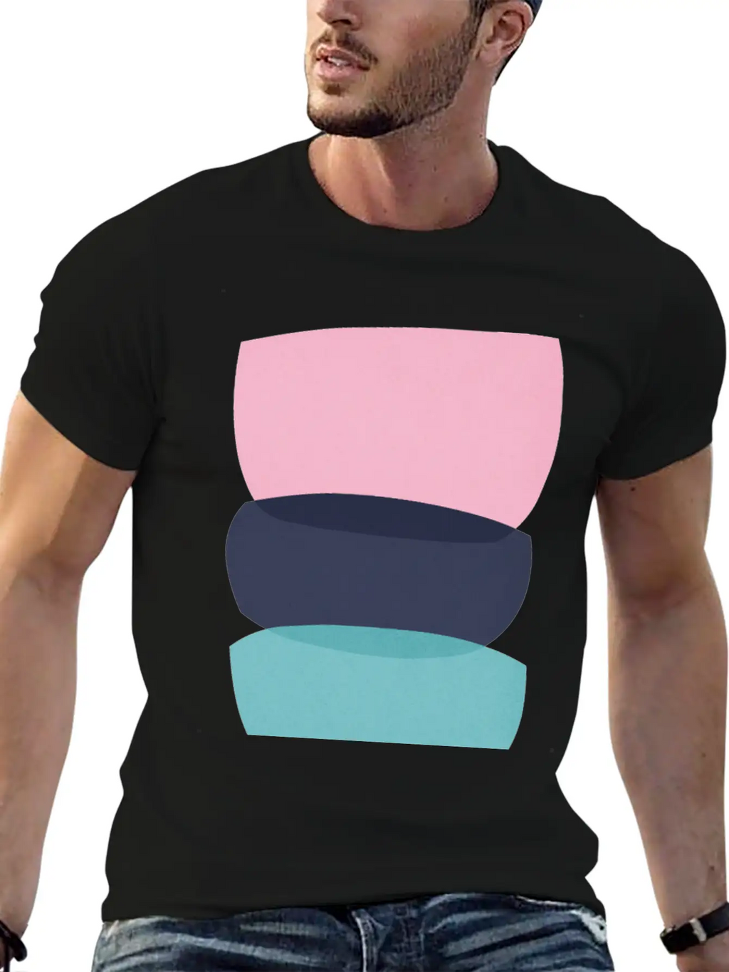Abstract Shapes 15 Breathable Graphic T-Shirt – Perfect For Casual Days