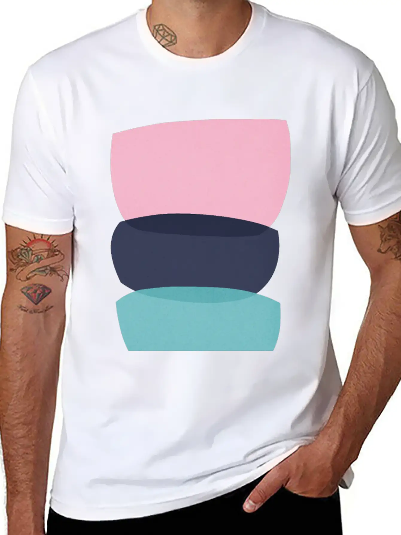 Abstract Shapes 15 Breathable Graphic T-Shirt – Perfect For Casual Days