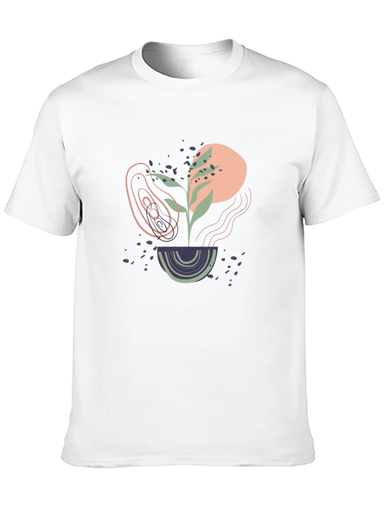 Abstract Shapes Digital Design 17 Breathable Graphic T-Shirt – Perfect For Casual Days