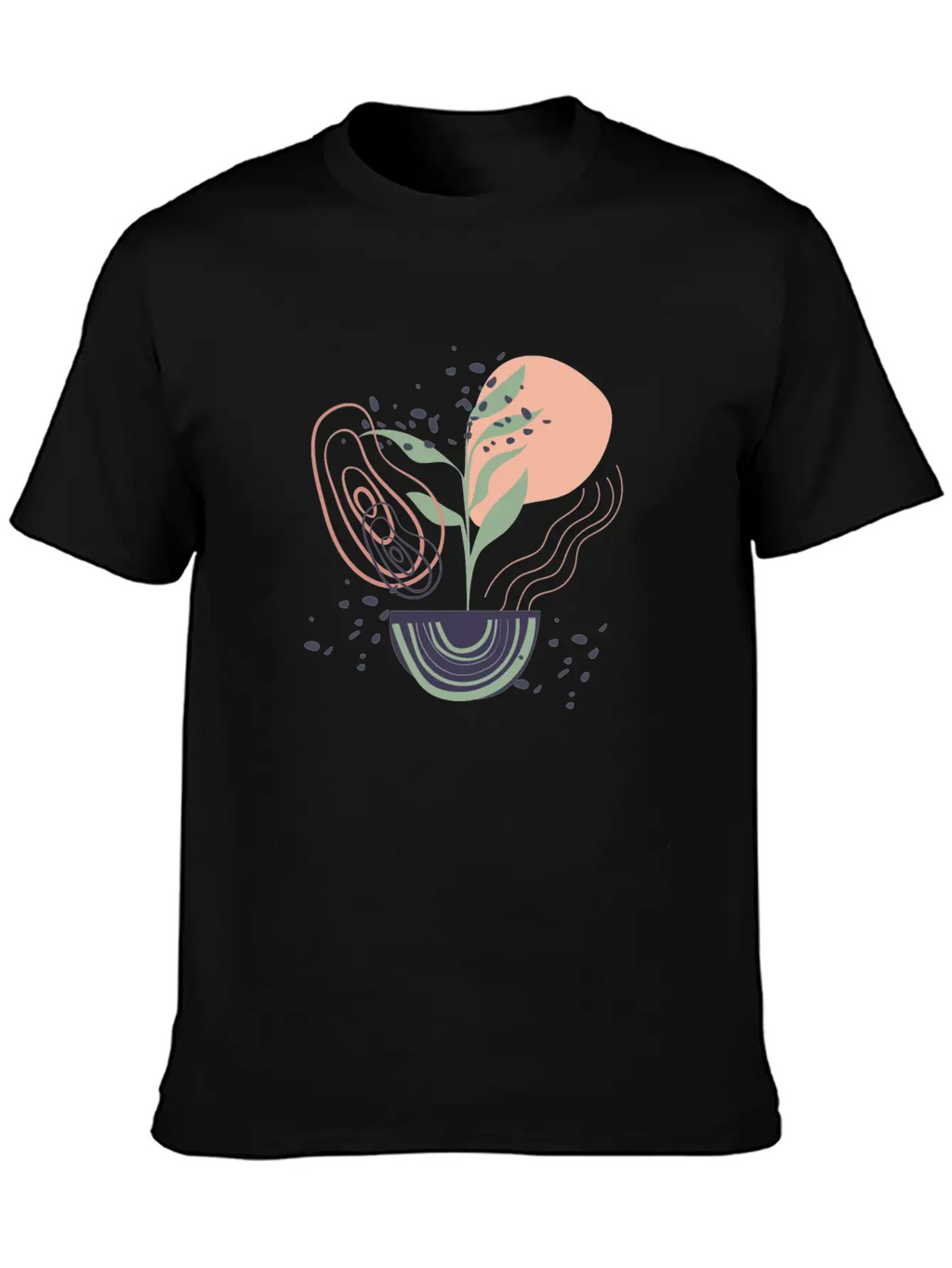 Abstract Shapes Digital Design 17 Breathable Graphic T-Shirt – Perfect For Casual Days