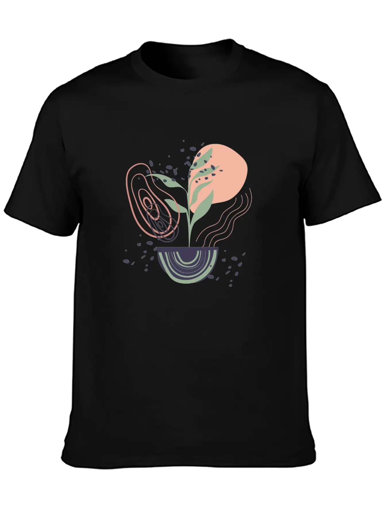 Abstract Shapes Digital Design 17 Breathable Graphic T-Shirt – Perfect For Casual Days