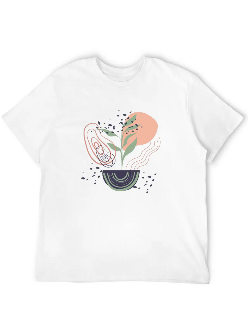 Abstract Shapes Digital Design 17 Breathable Graphic T-Shirt – Perfect For Casual Days