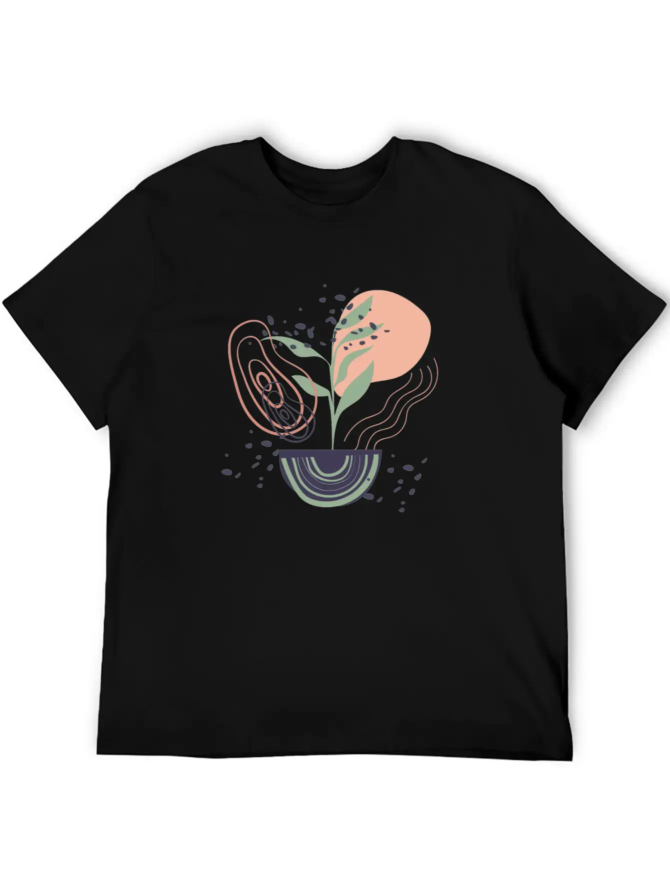 Abstract Shapes Digital Design 17 Breathable Graphic T-Shirt – Perfect For Casual Days