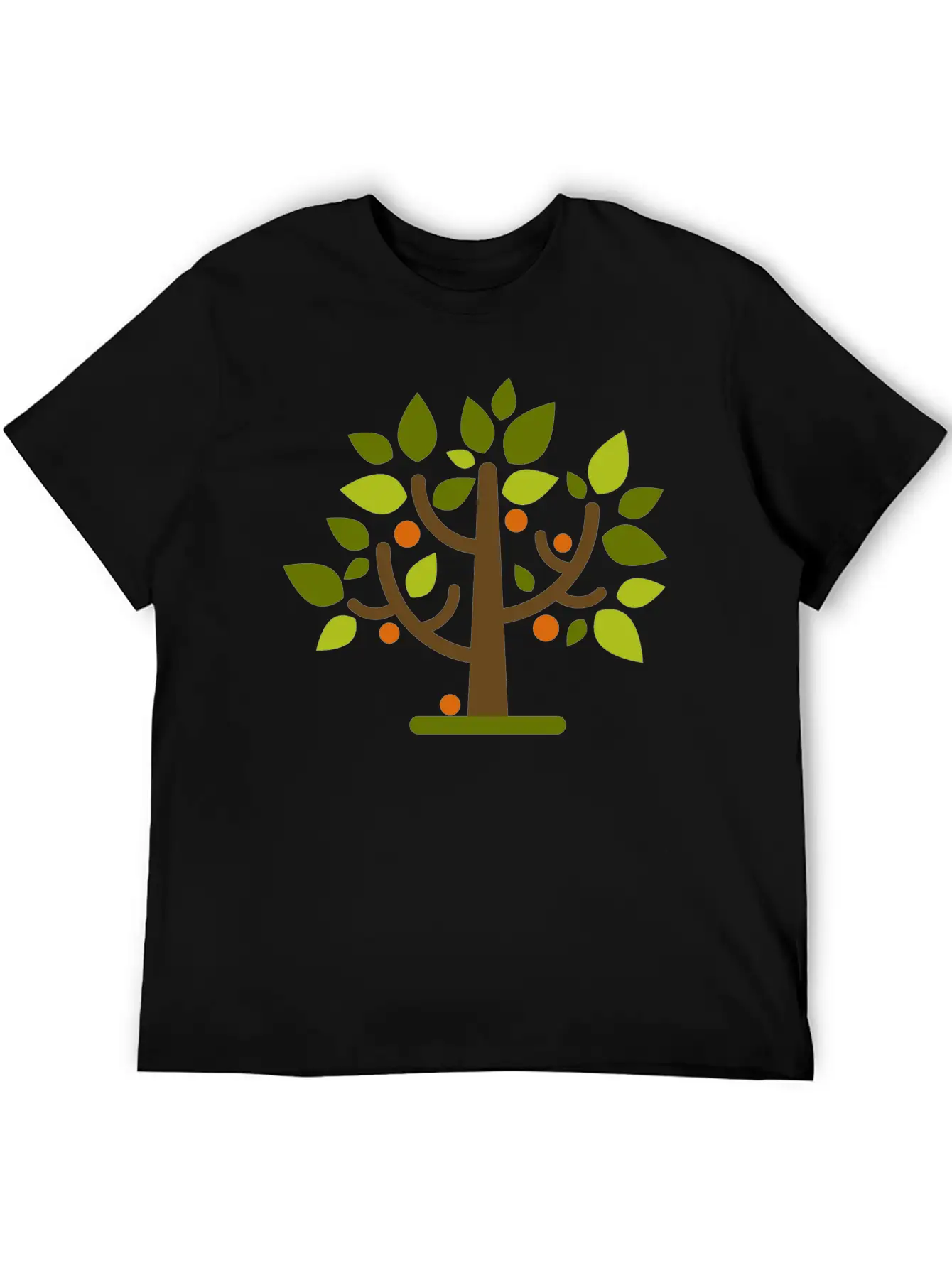Abstract Tree Classic Crew Neck Graphic Tee – Everyday Minimal Look