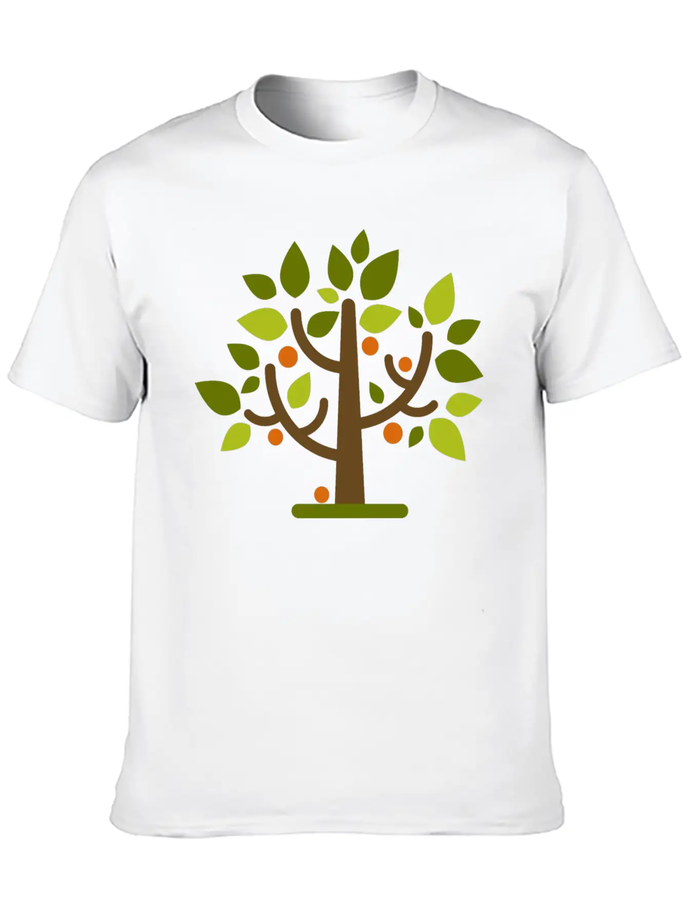 Abstract Tree Classic Crew Neck Graphic Tee – Everyday Minimal Look
