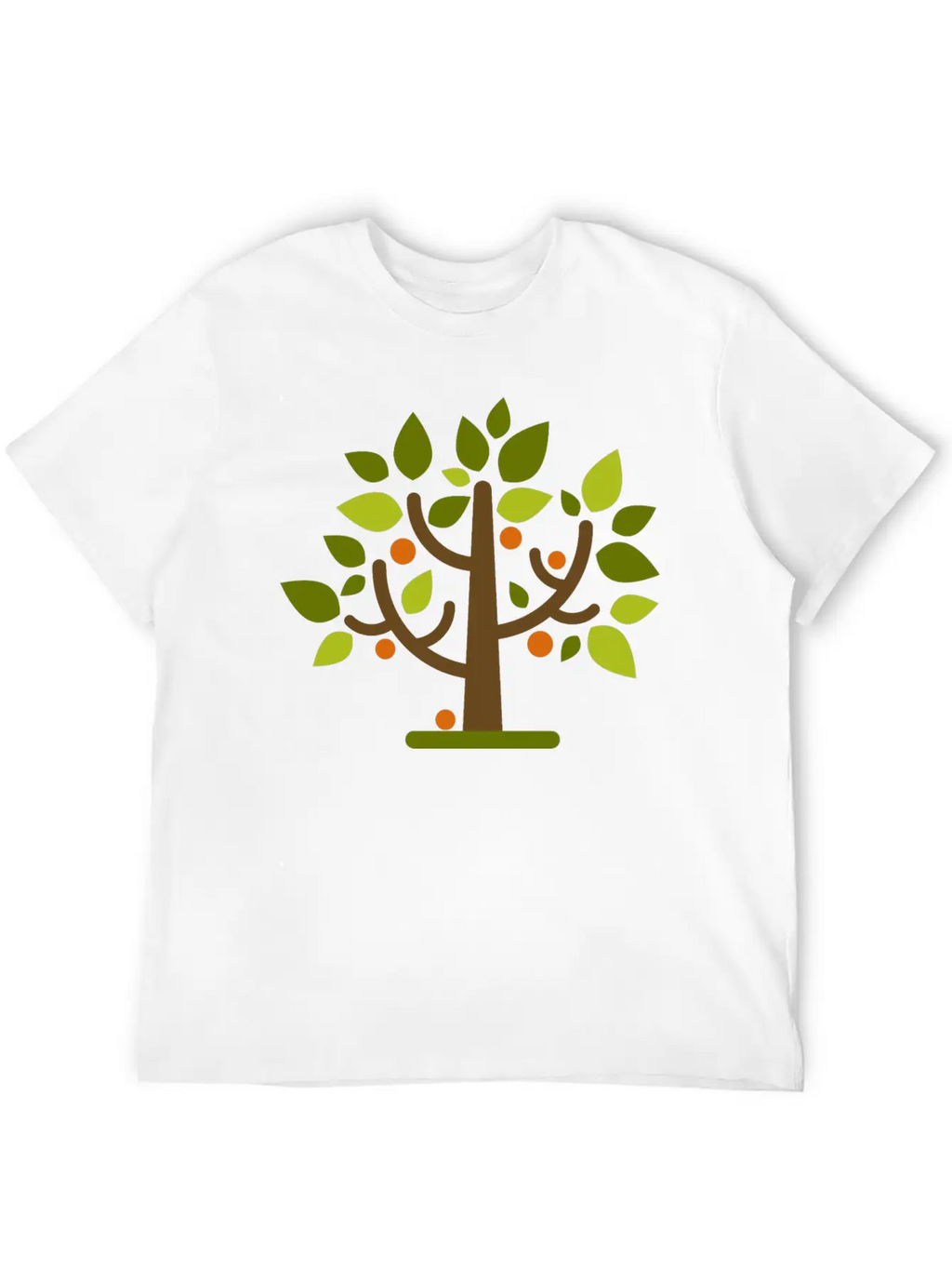 Abstract Tree Classic Crew Neck Graphic Tee – Everyday Minimal Look