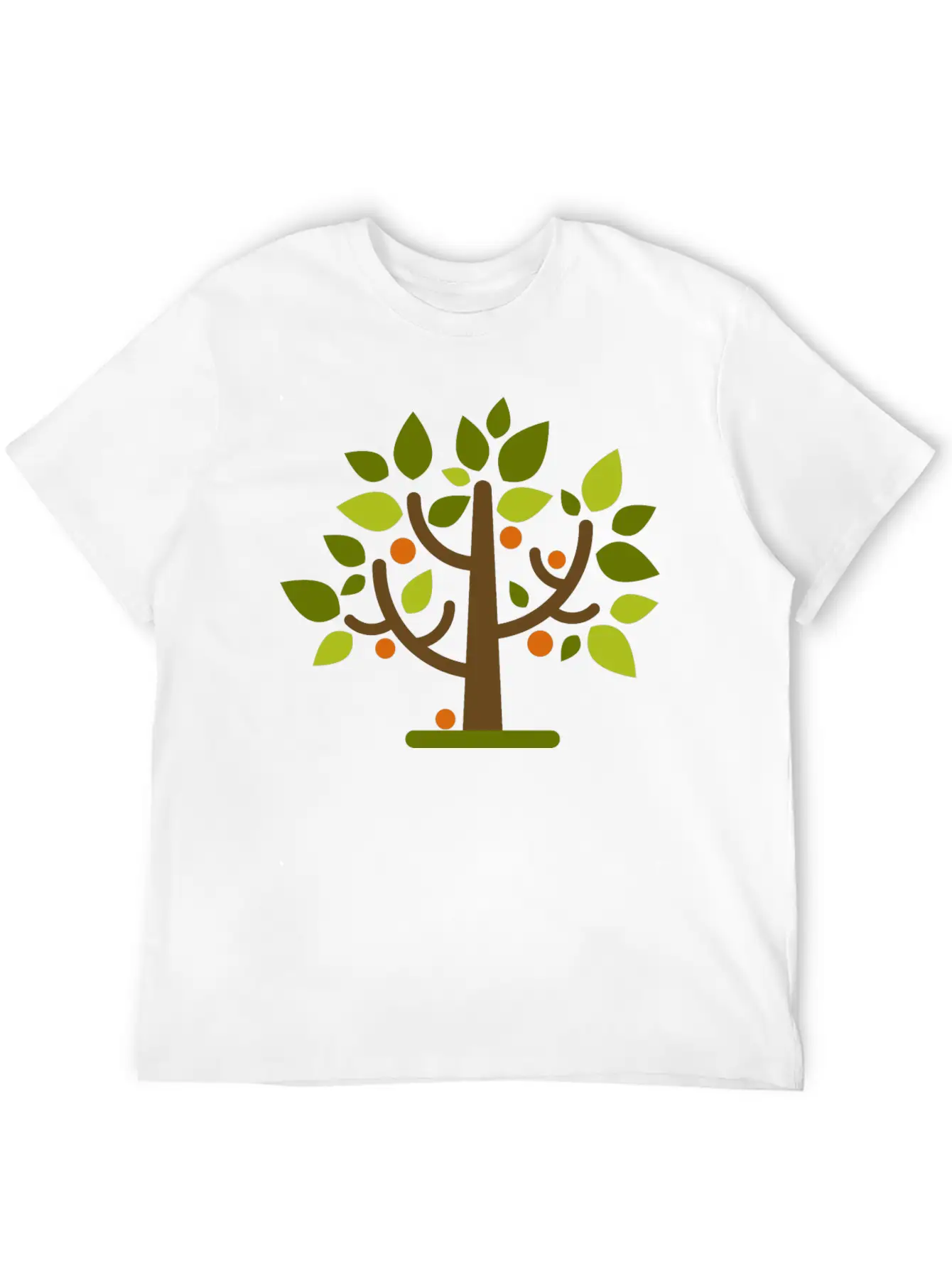 Abstract Tree Classic Crew Neck Graphic Tee – Everyday Minimal Look