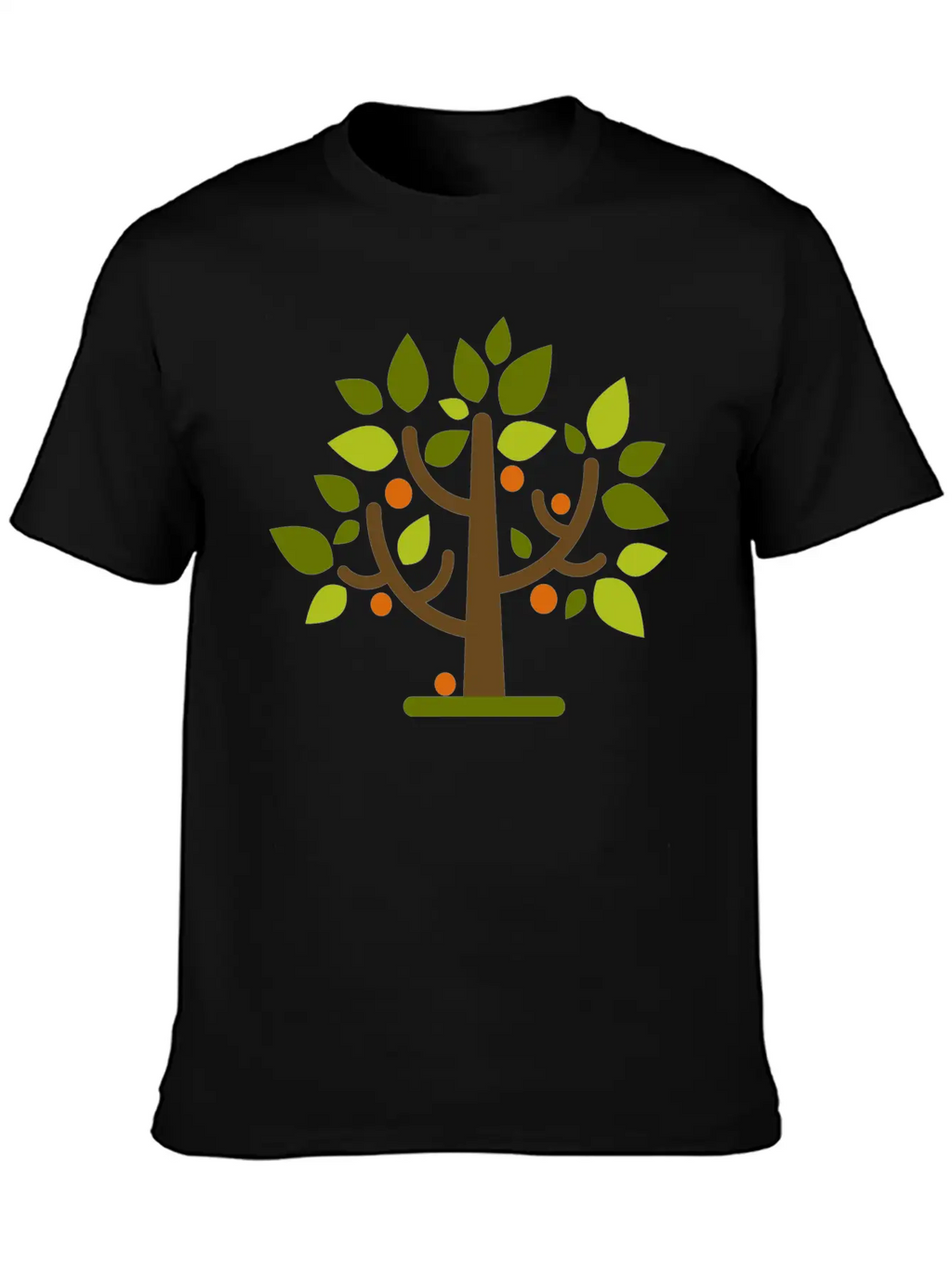 Abstract Tree Classic Crew Neck Graphic Tee – Everyday Minimal Look