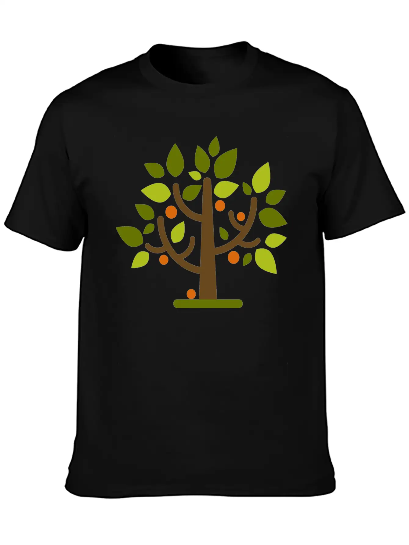 Abstract Tree Classic Crew Neck Graphic Tee – Everyday Minimal Look