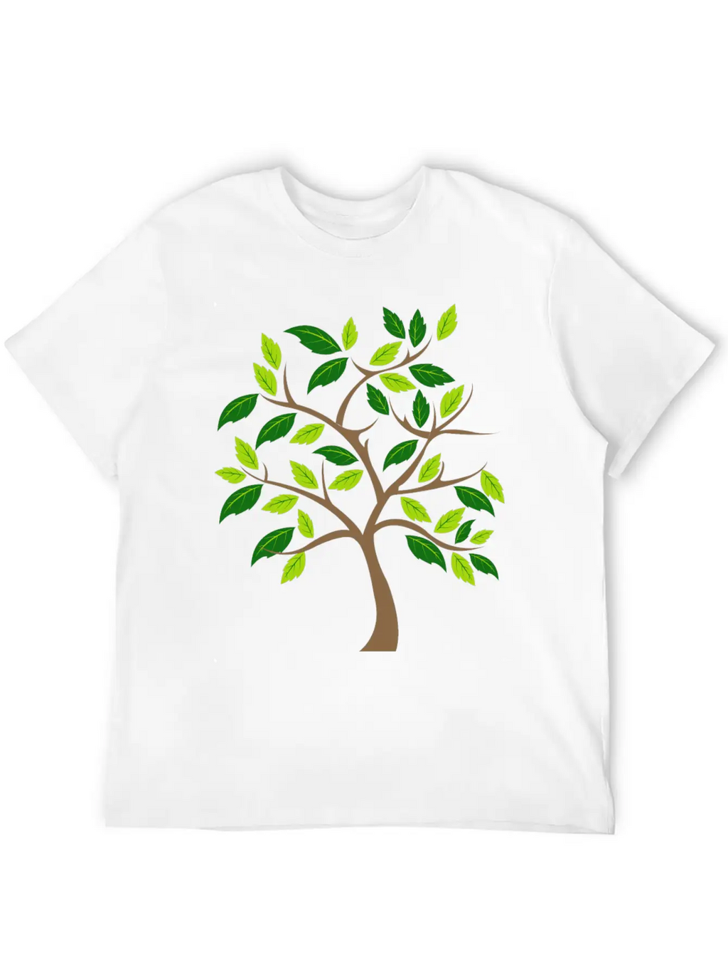 Abstract Tree Essential Unisex Summer Tee – Soft Cotton Casual Fit