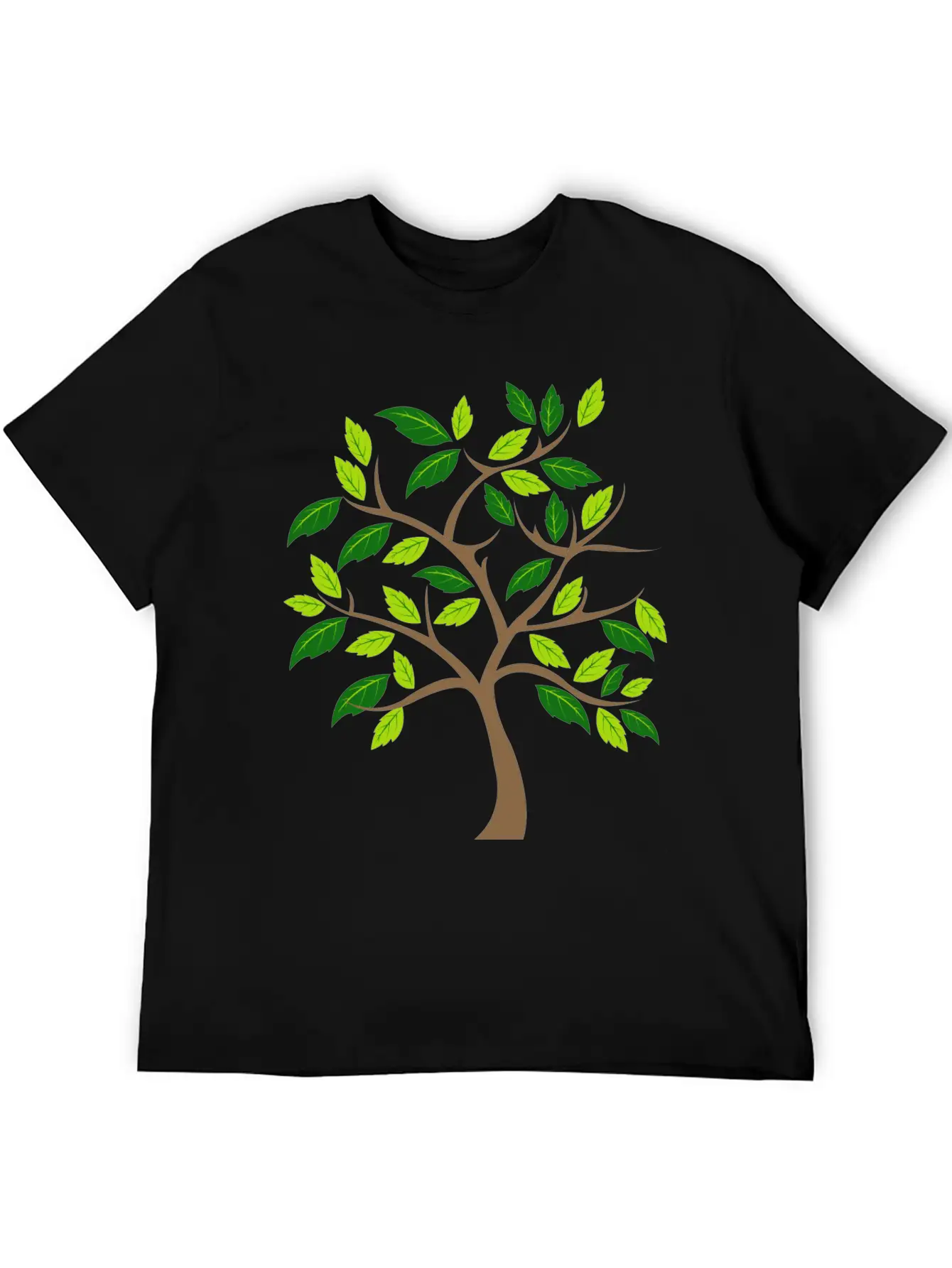 Abstract Tree Essential Unisex Summer Tee – Soft Cotton Casual Fit