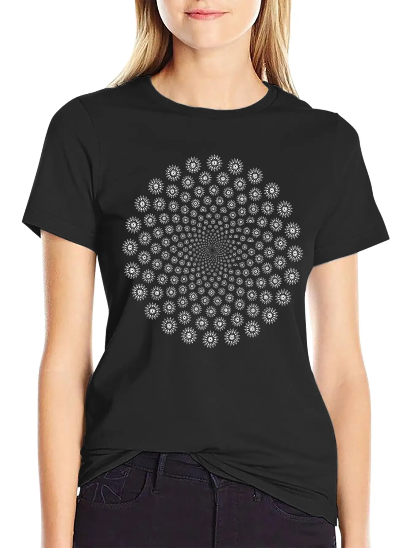 Abstract Vortex 7 Breathable Graphic T-Shirt – Perfect For Casual Days