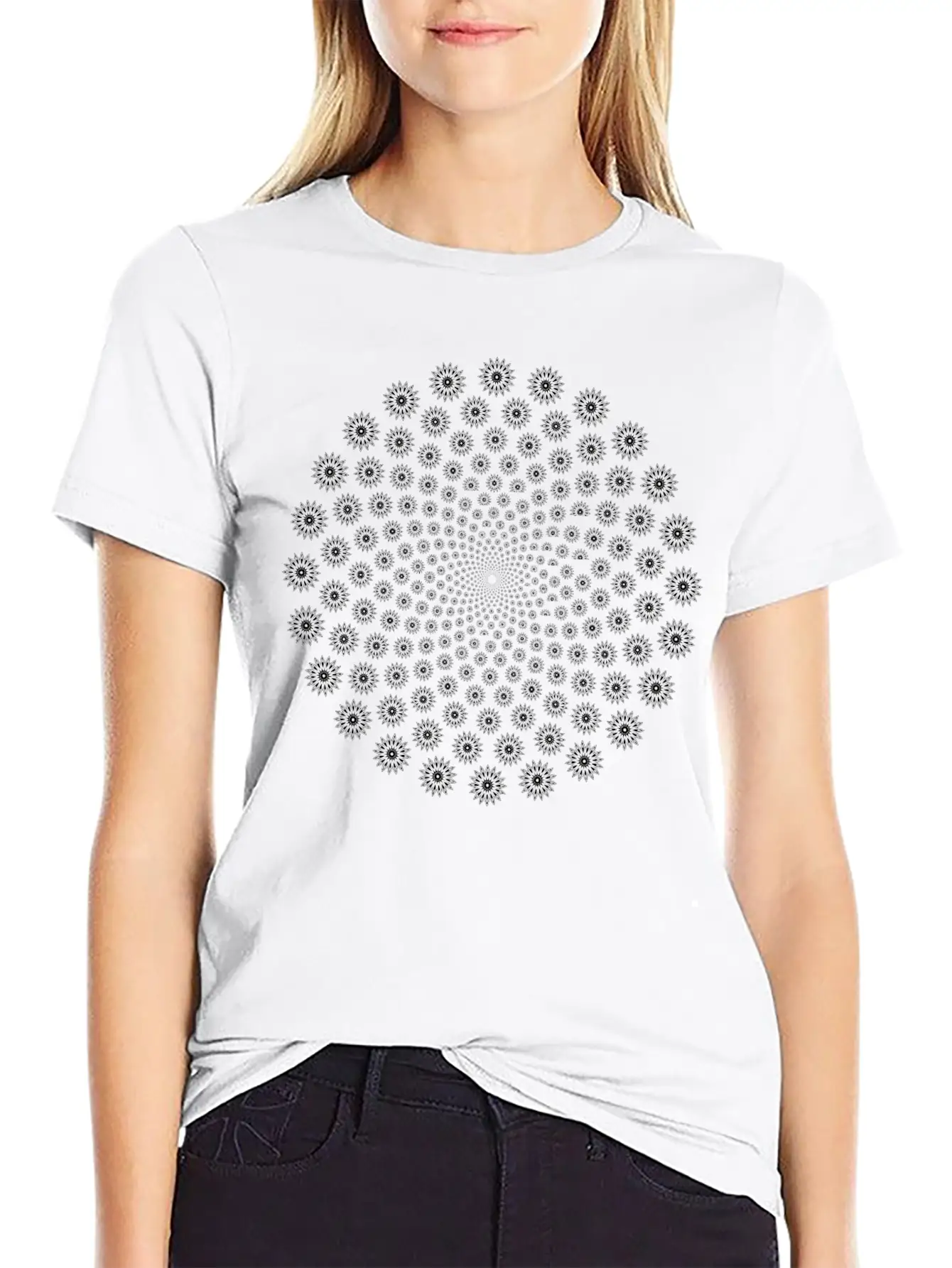 Abstract Vortex 7 Breathable Graphic T-Shirt – Perfect For Casual Days