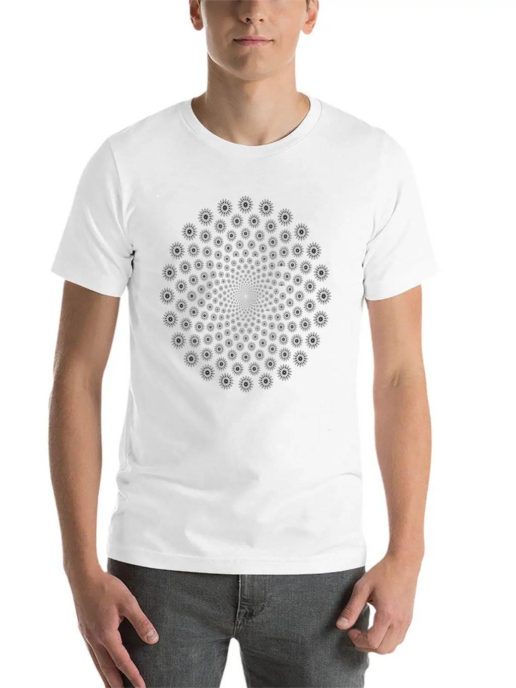 Abstract Vortex 7 Breathable Graphic T-Shirt – Perfect For Casual Days