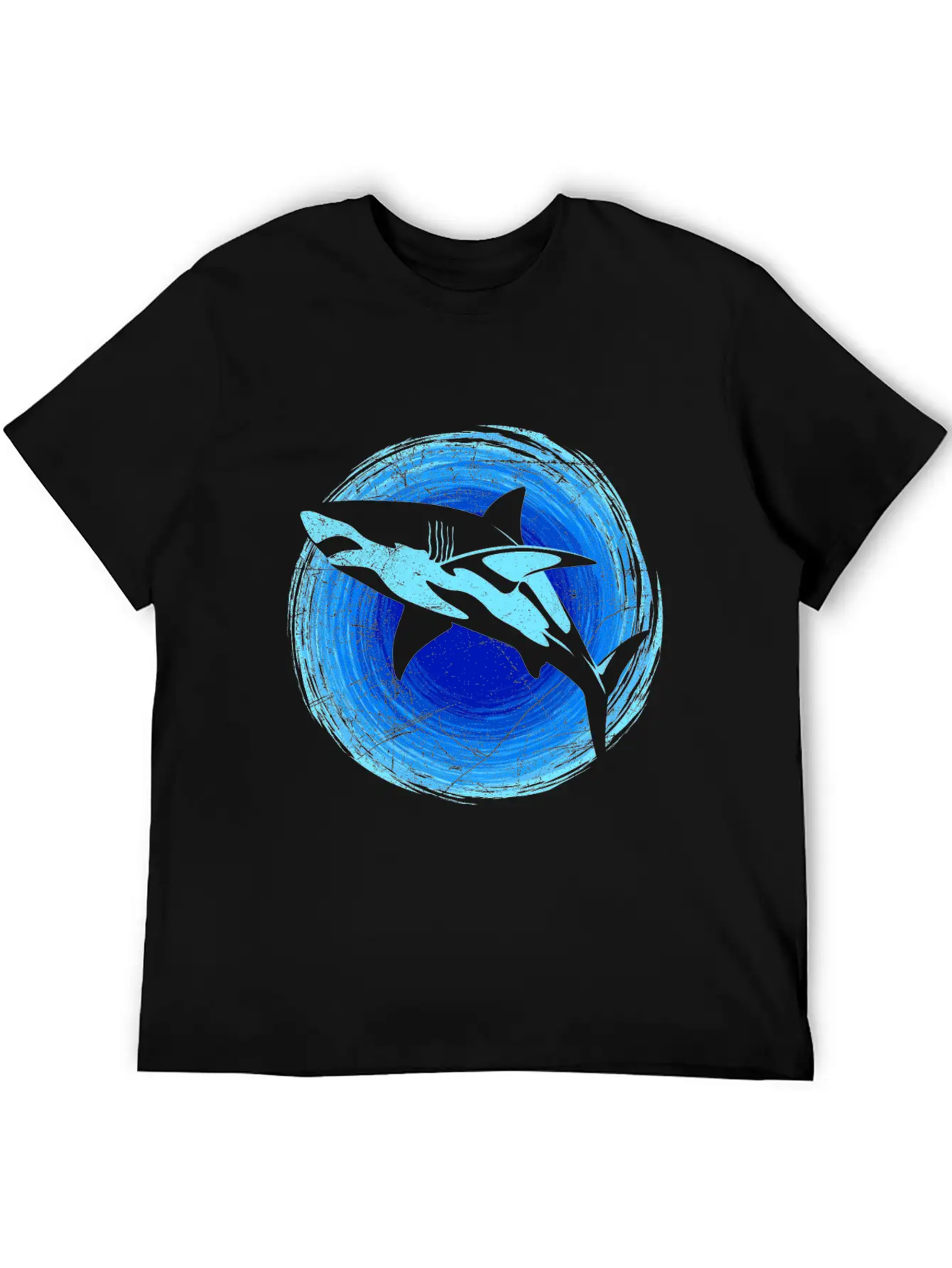 Abstract White Shark Save Sharks Diver Soft Cotton Short Sleeve Tee – Unisex Wardrobe Staple