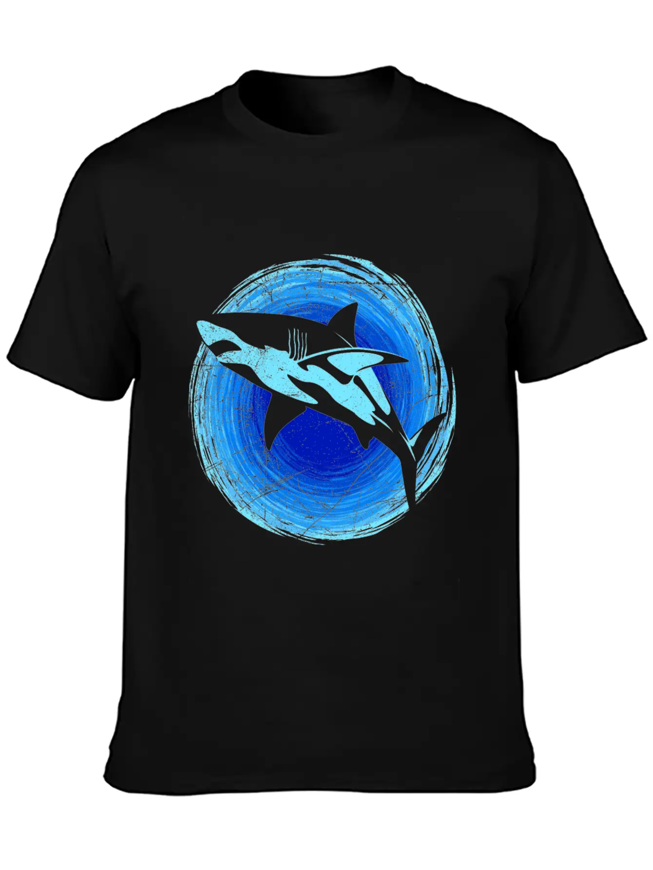Abstract White Shark Save Sharks Diver Soft Cotton Short Sleeve Tee – Unisex Wardrobe Staple