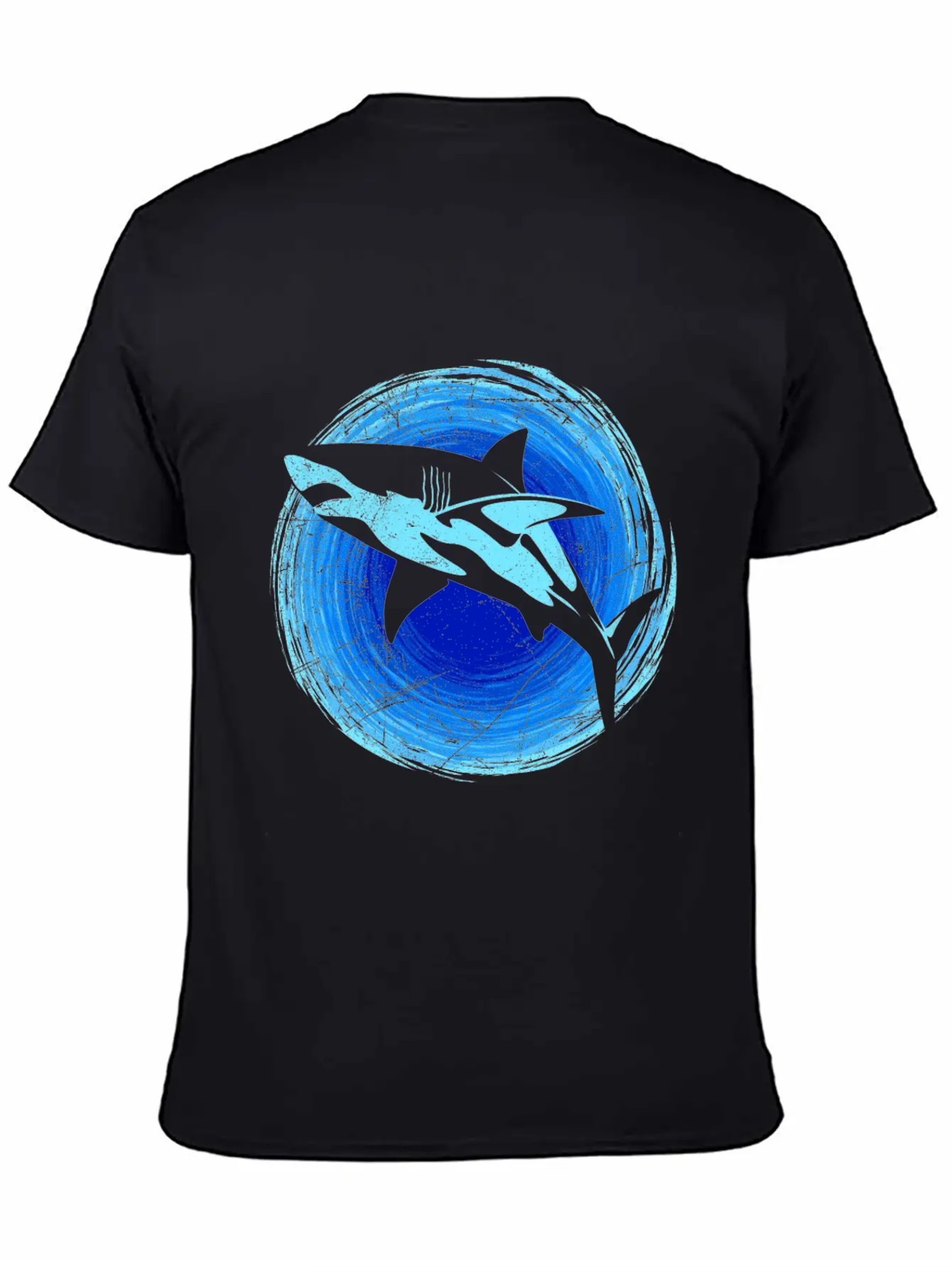 Abstract White Shark Save Sharks Diver Soft Cotton Short Sleeve Tee – Unisex Wardrobe Staple