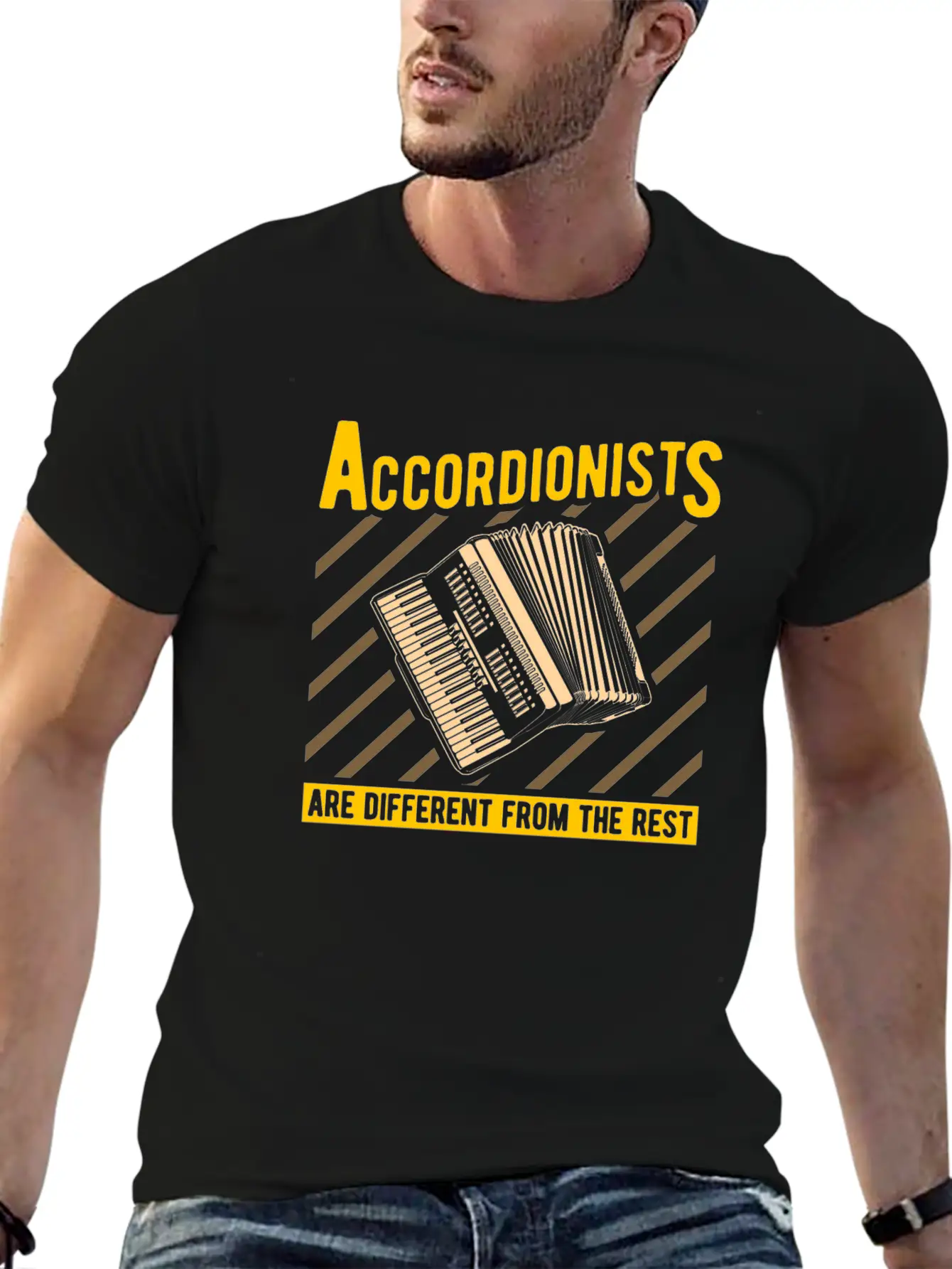 Accordion Classic Crew Neck Graphic Tee – Everyday Minimal Look
