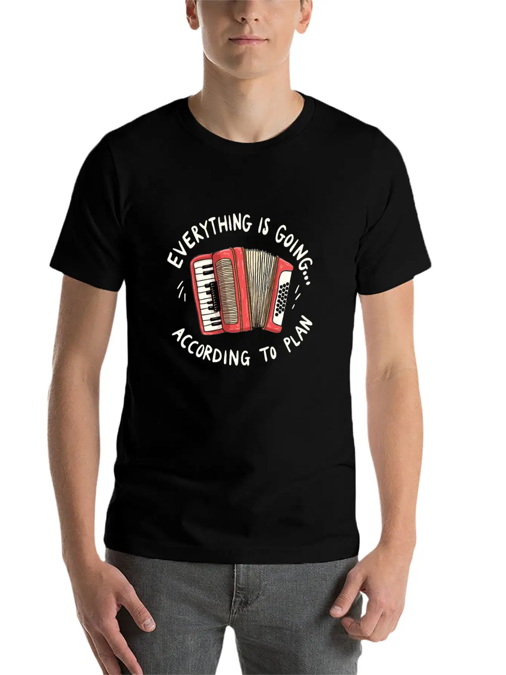 Accordion Musician Art For Enthusiasts Classic Fit Graphic Tee For Daily Comfort – Unisex Cotton Shirt