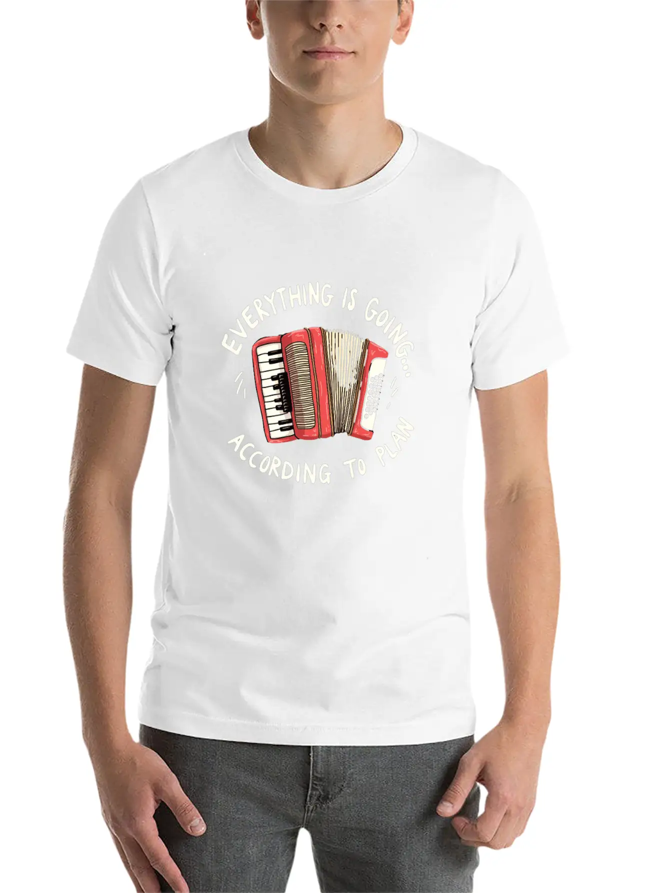 Accordion Musician Art For Enthusiasts Classic Fit Graphic Tee For Daily Comfort – Unisex Cotton Shirt