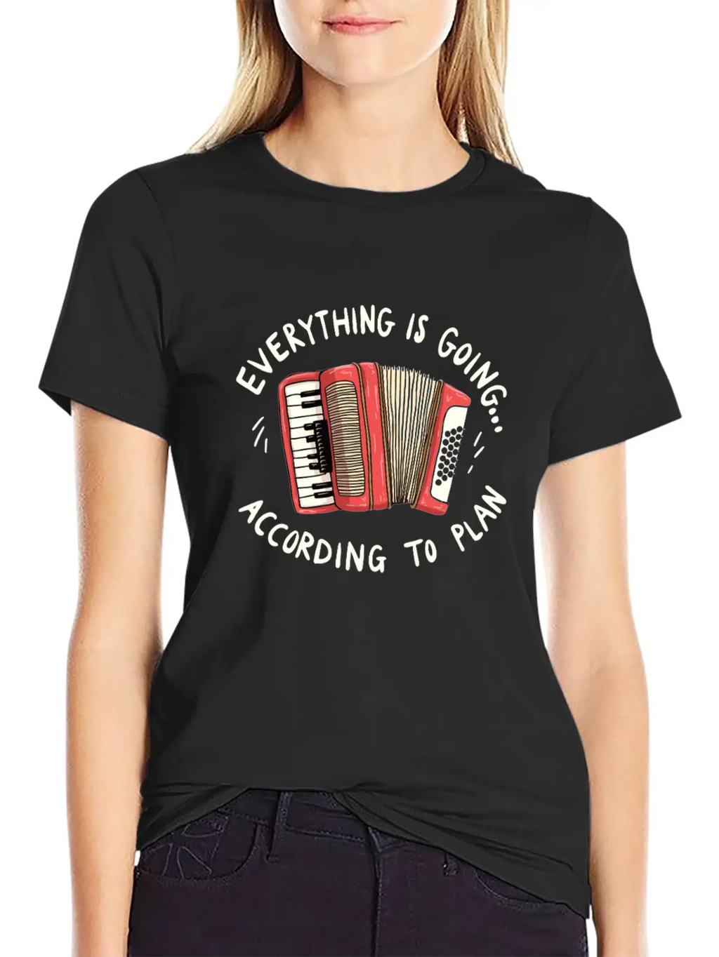 Accordion Musician Art For Enthusiasts Classic Fit Graphic Tee For Daily Comfort – Unisex Cotton Shirt