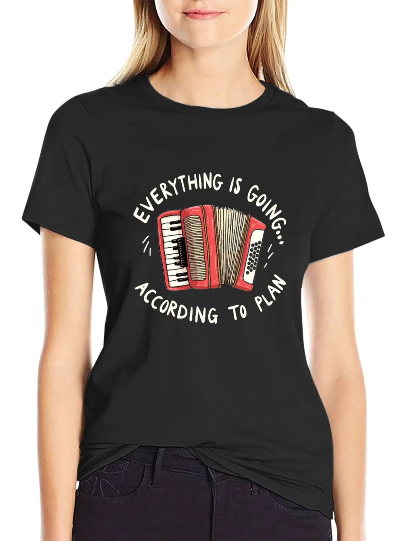 Accordion Musician Art For Enthusiasts Classic Fit Graphic Tee For Daily Comfort – Unisex Cotton Shirt