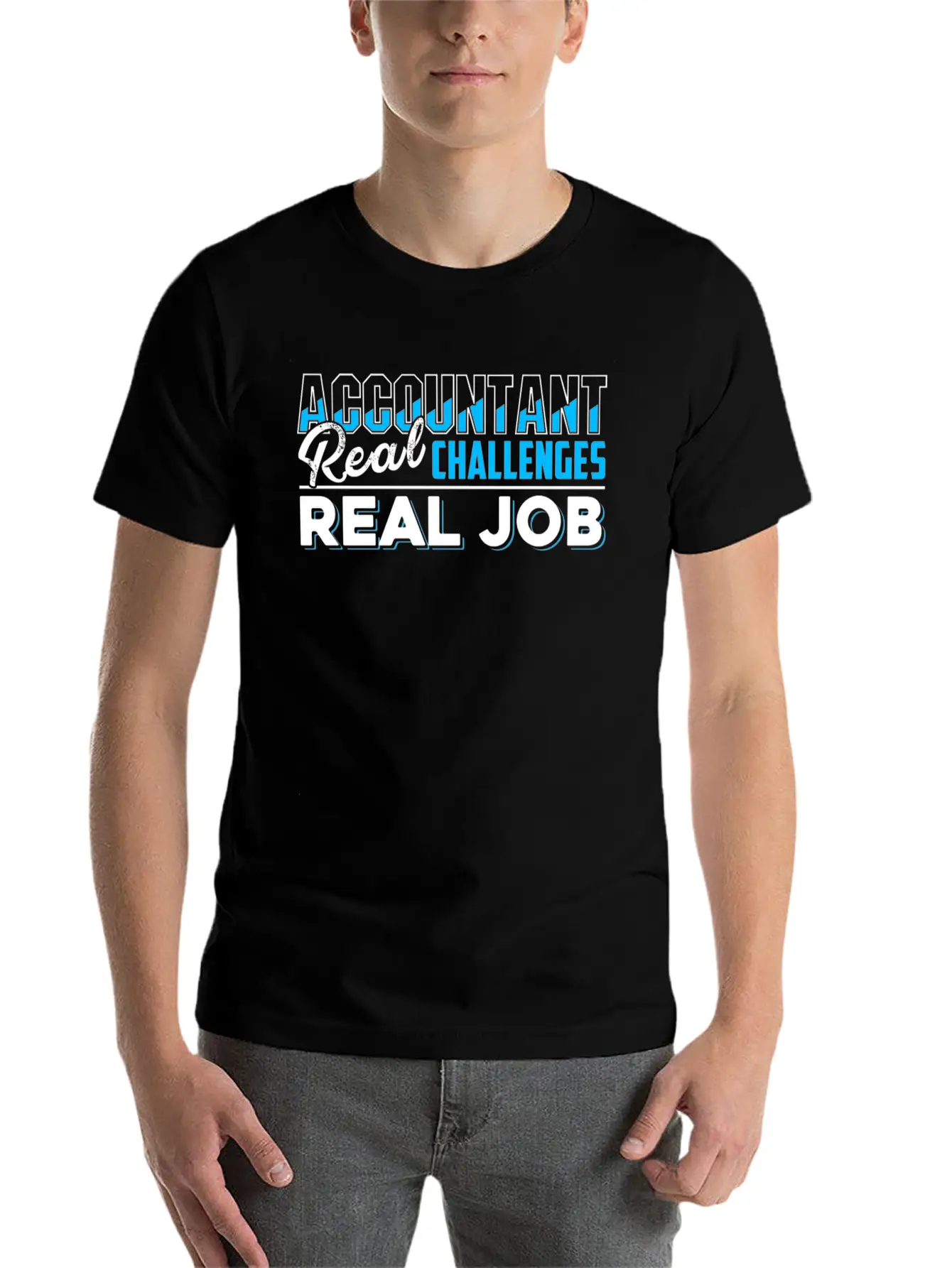 Accountant Real Job Shirt Unisex Casual T-Shirt – Clean Design For Daily Comfort