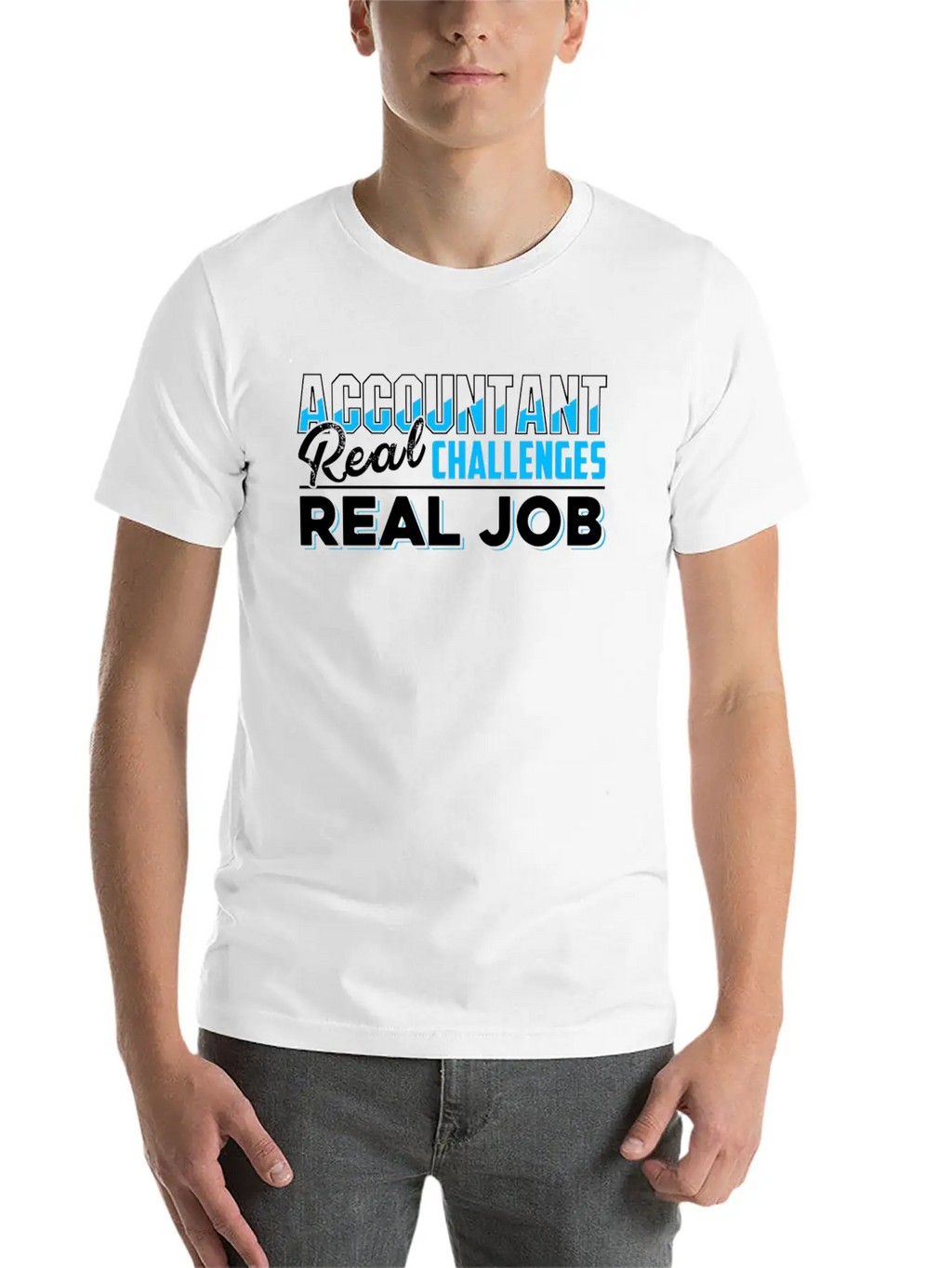 Accountant Real Job Shirt Unisex Casual T-Shirt – Clean Design For Daily Comfort