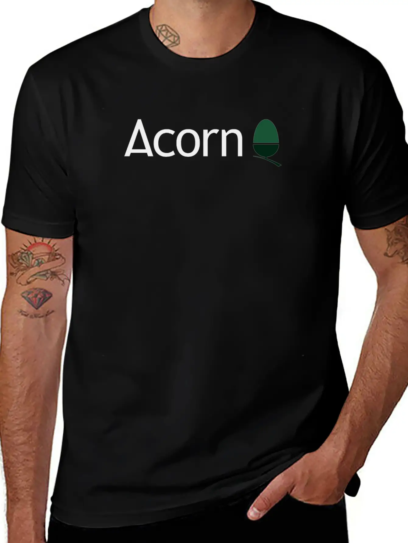 AcornLogo Unisex Short Sleeve Soft Cotton T-Shirt – Casual Everyday Wear