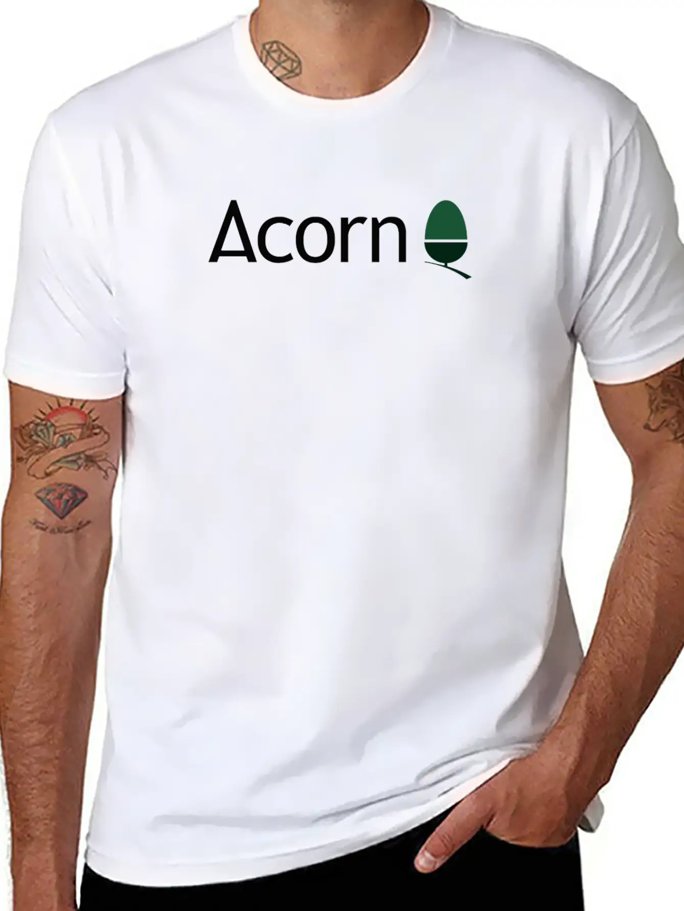 AcornLogo Unisex Short Sleeve Soft Cotton T-Shirt – Casual Everyday Wear