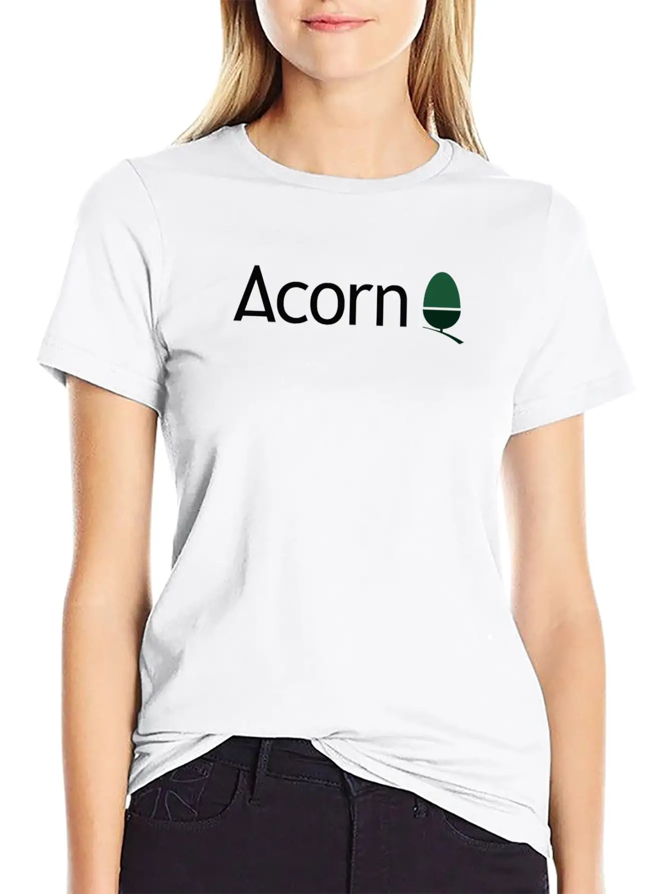 AcornLogo Unisex Short Sleeve Soft Cotton T-Shirt – Casual Everyday Wear