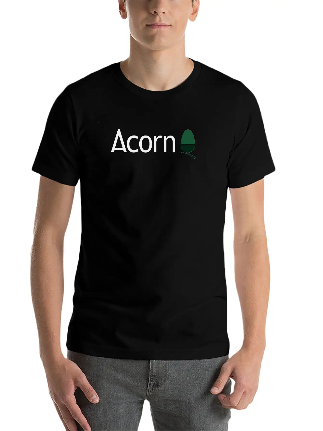 AcornLogo Unisex Short Sleeve Soft Cotton T-Shirt – Casual Everyday Wear