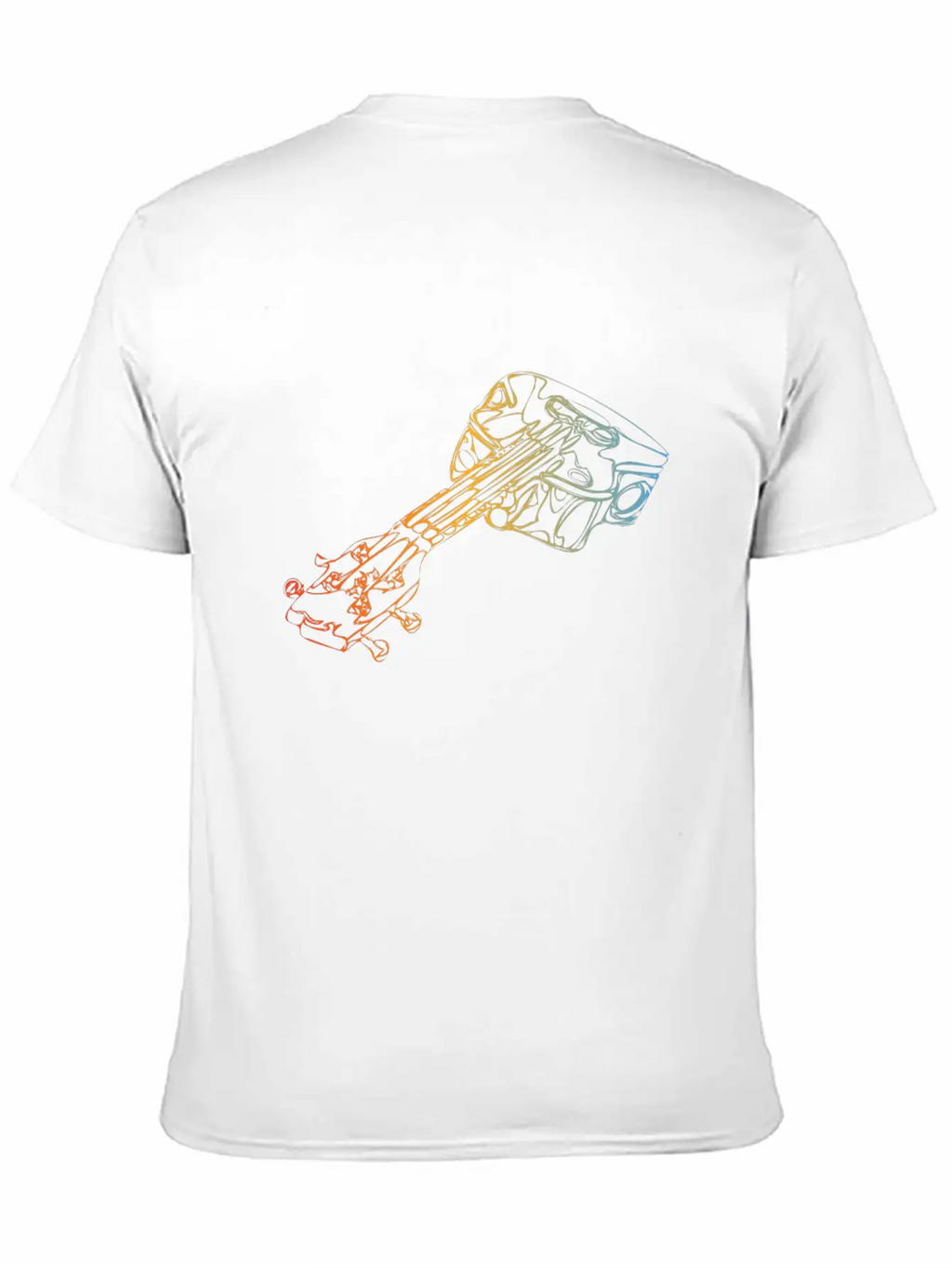 Acoustic Guitar Classic Fit Graphic Tee For Daily Comfort – Unisex Cotton Shirt