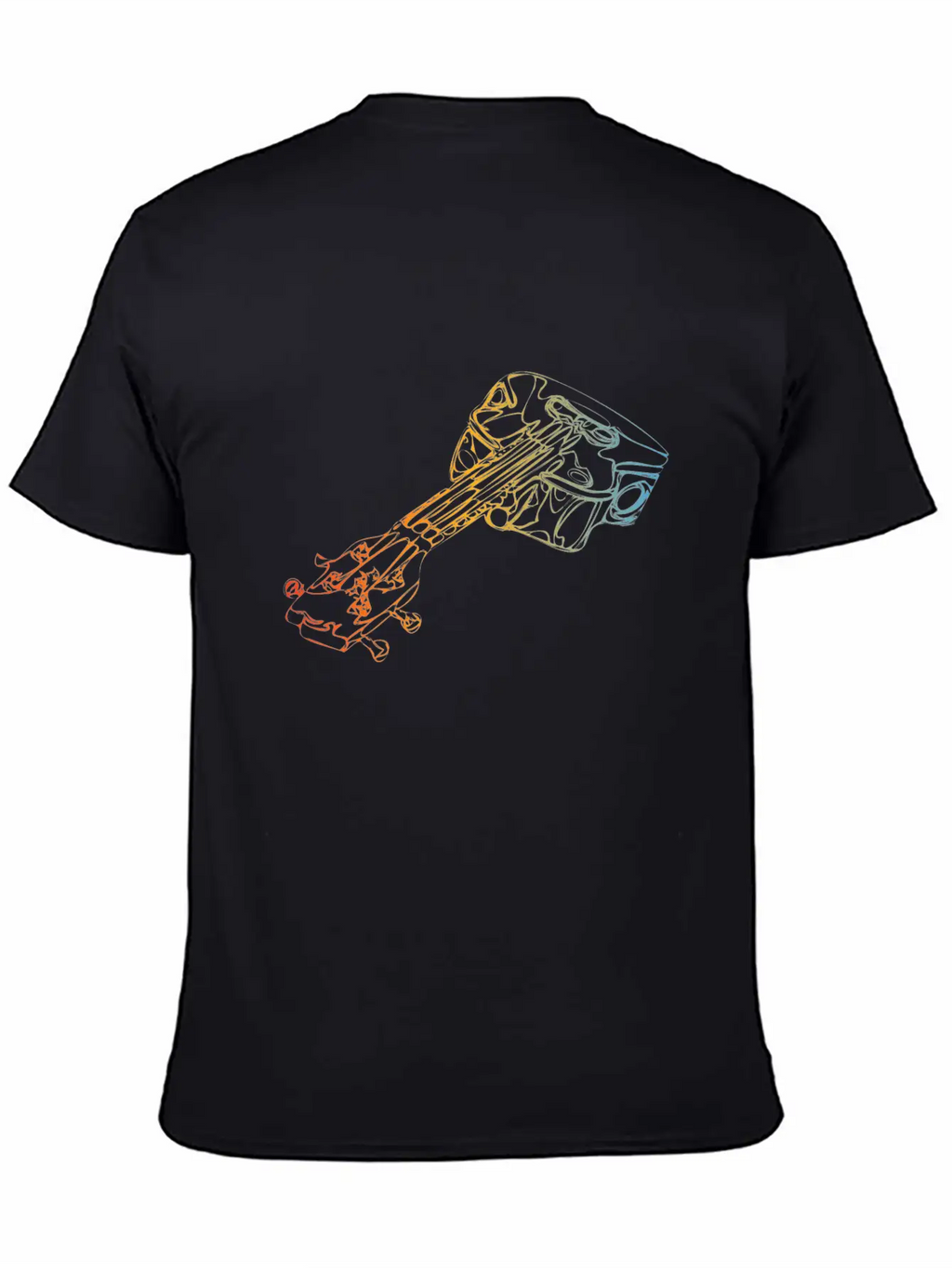 Acoustic Guitar Classic Fit Graphic Tee For Daily Comfort – Unisex Cotton Shirt