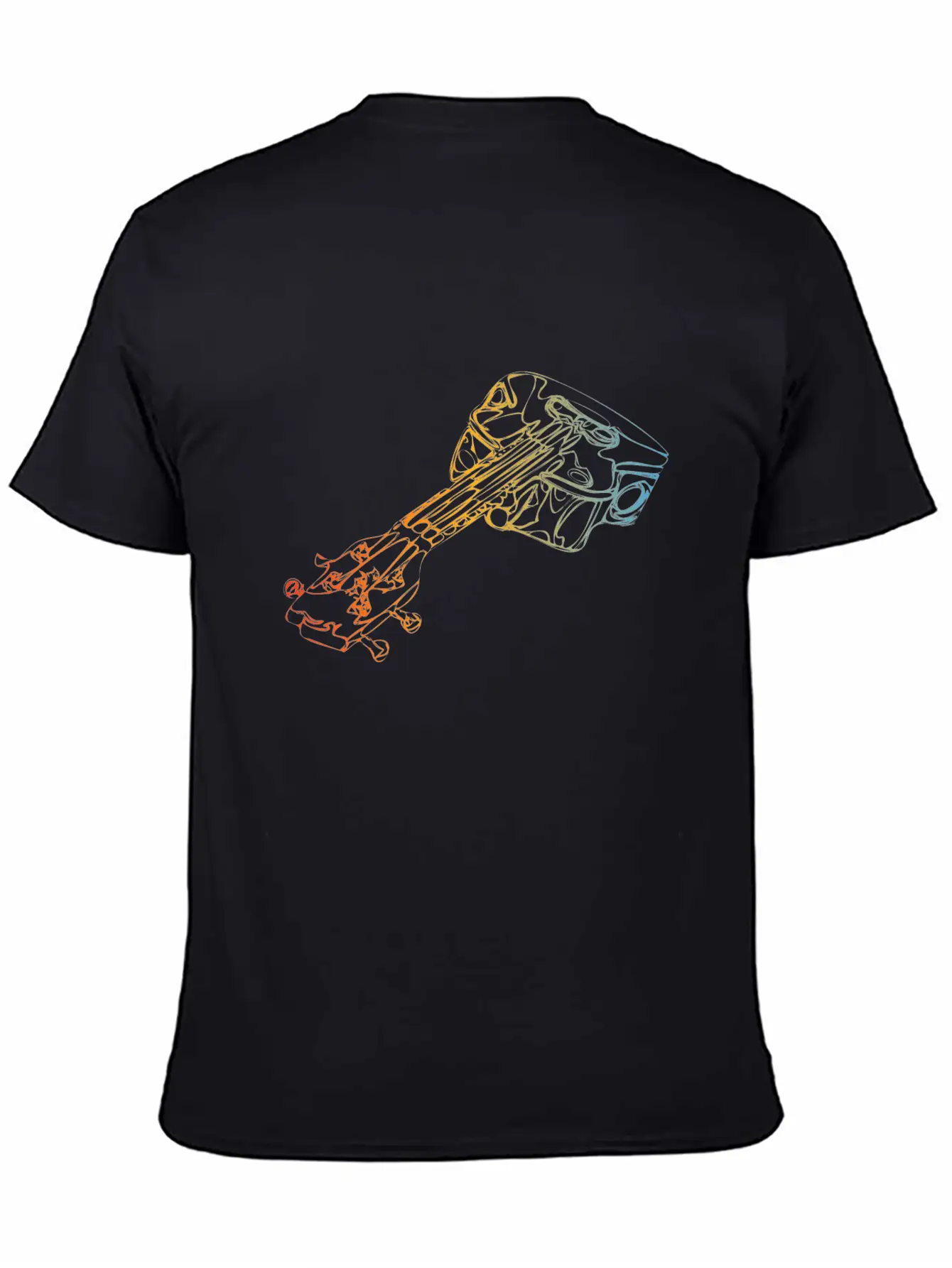 Acoustic Guitar Classic Fit Graphic Tee For Daily Comfort – Unisex Cotton Shirt