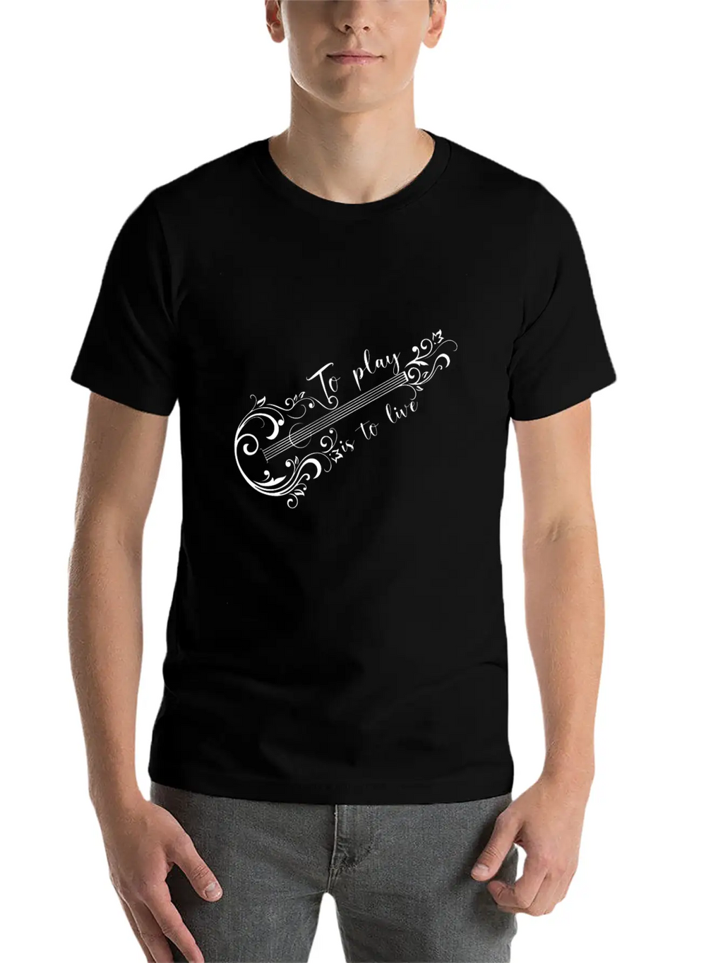 Acoustic Guitar Guitarist Unisex Casual T-Shirt – Clean Design For Daily Comfort