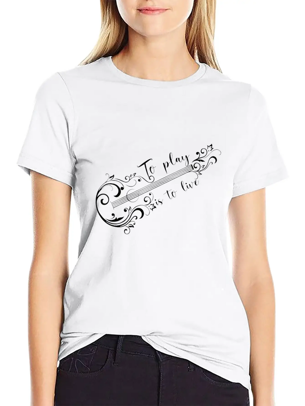 Acoustic Guitar Guitarist Unisex Casual T-Shirt – Clean Design For Daily Comfort