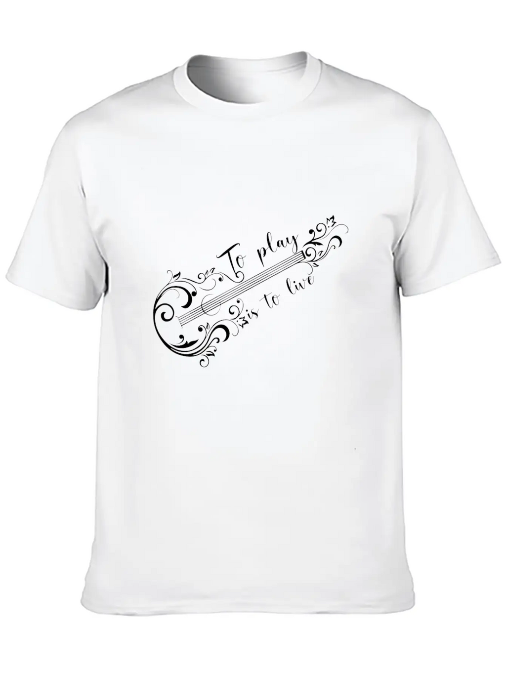 Acoustic Guitar Guitarist Unisex Casual T-Shirt – Clean Design For Daily Comfort